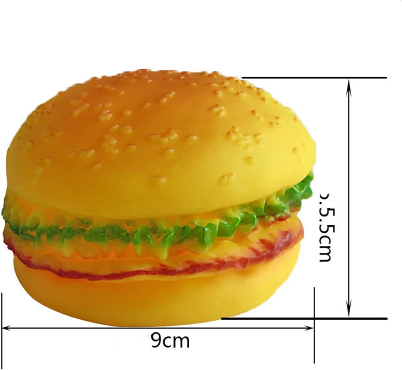 اسباب بازی جویدنی همبرگری حیوانات خانگی SKEIDO، اسباب بازی صدادار برای توله سگ های کوچک
