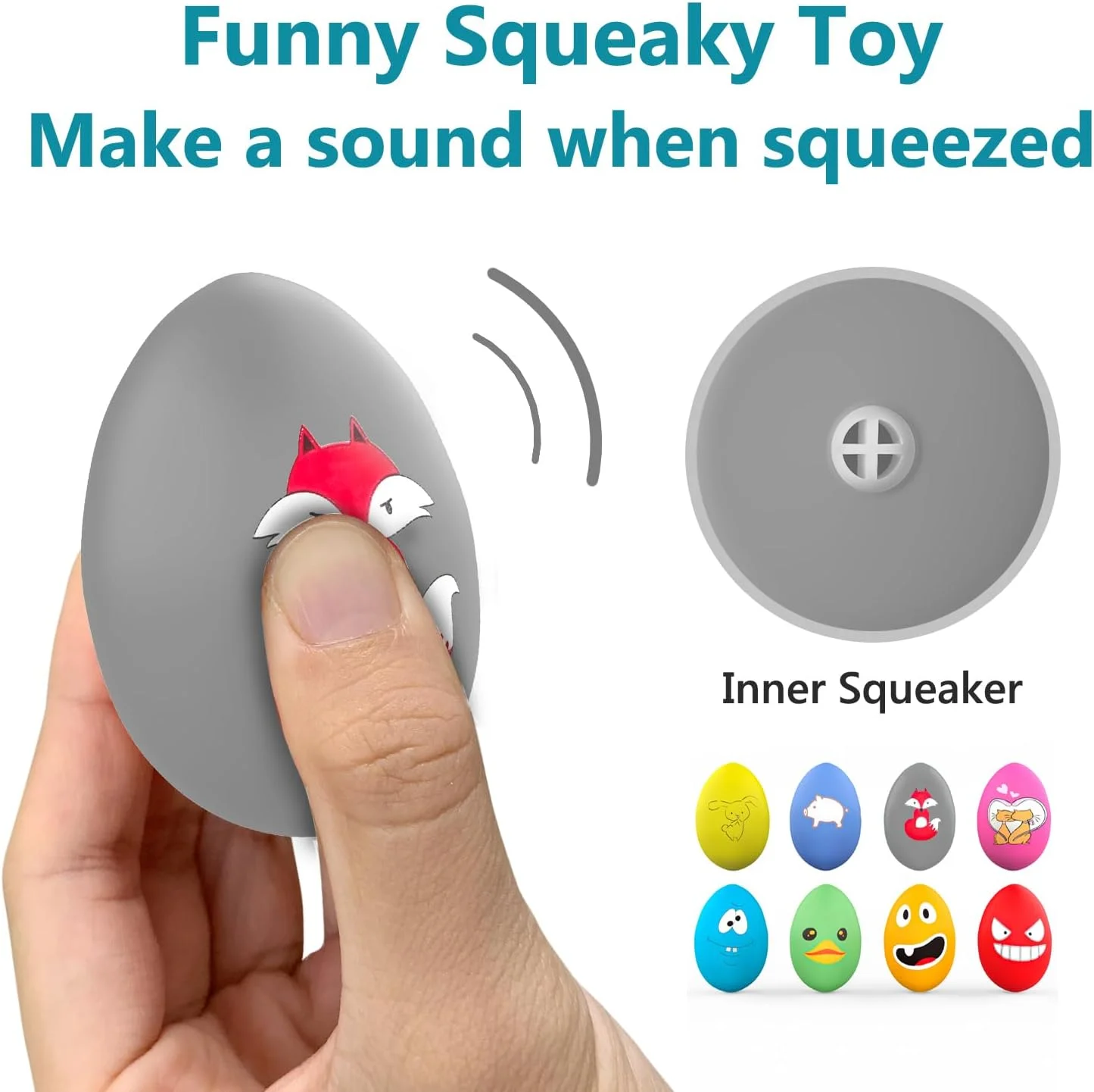 اسباب بازی های سوت دار سگ SCHITEC، [بسته 8 عددی] تخم مرغ جهنده لاتکس برای حیوانات خانگی کوچک و متوسط، توپ لاستیکی نرم تعاملی 2.5 اینچی