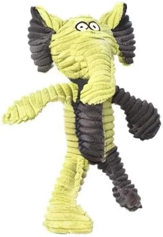 اسباب بازی سگ طرح فیل ماوی ریبریجس پت ریجس، 34 سانتی متر، لیمویی/خاکستری