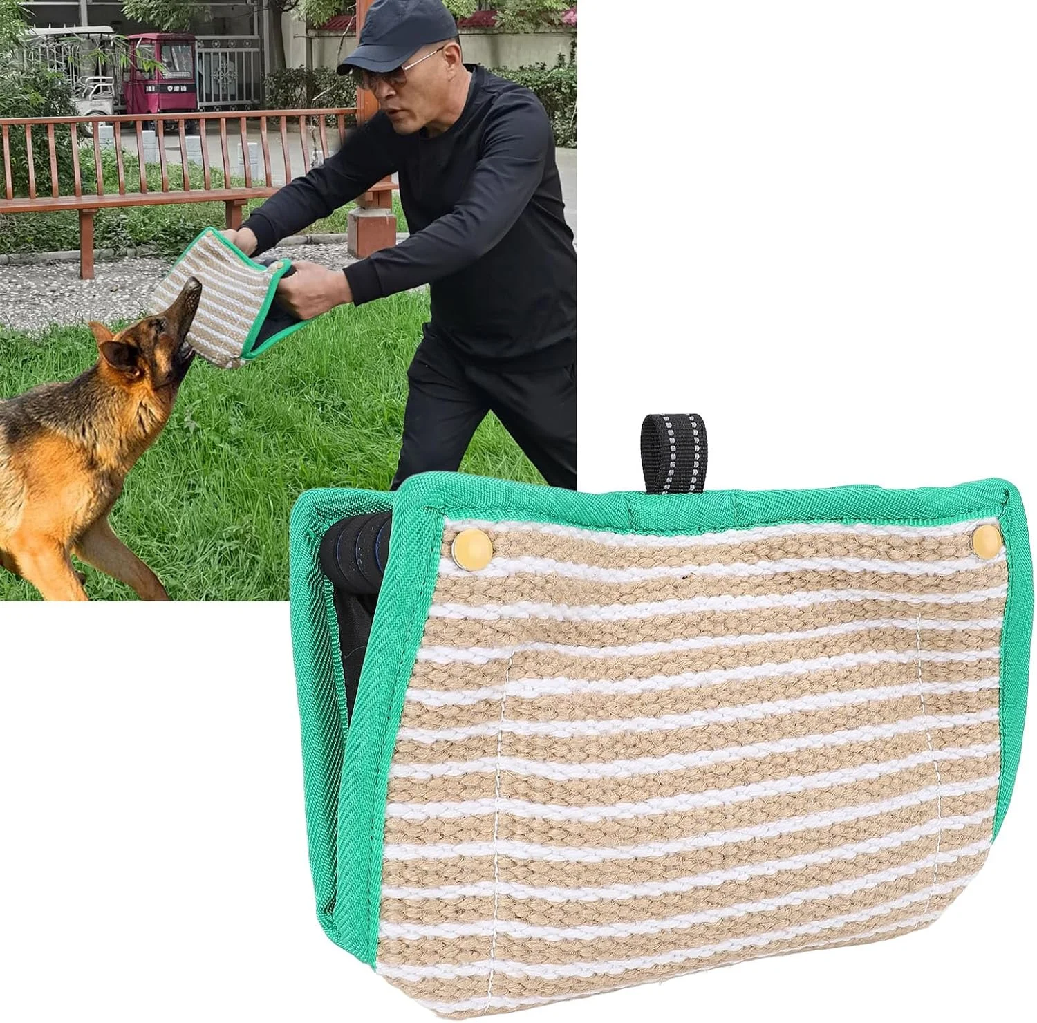 بالش گاز گرفتن سگ، آستین گاز گرفتن سگ از جنس جوت، اسباب بازی کششی سگ، گوه گاز گرفتن چند منظوره سگ، پد گاز گرفتن ایمن برای بازی تعاملی توله سگ، طراحی ضخیم بالش گاز گرفتن سگ، آستین گاز گرفتن سگ از جنس جوت، اسباب بازی کششی سگ، گوه گاز گرفتن چند منظوره سگ، پد گاز گرفتن ایمن برای بازی تعاملی توله سگ، طراحی ضخیم