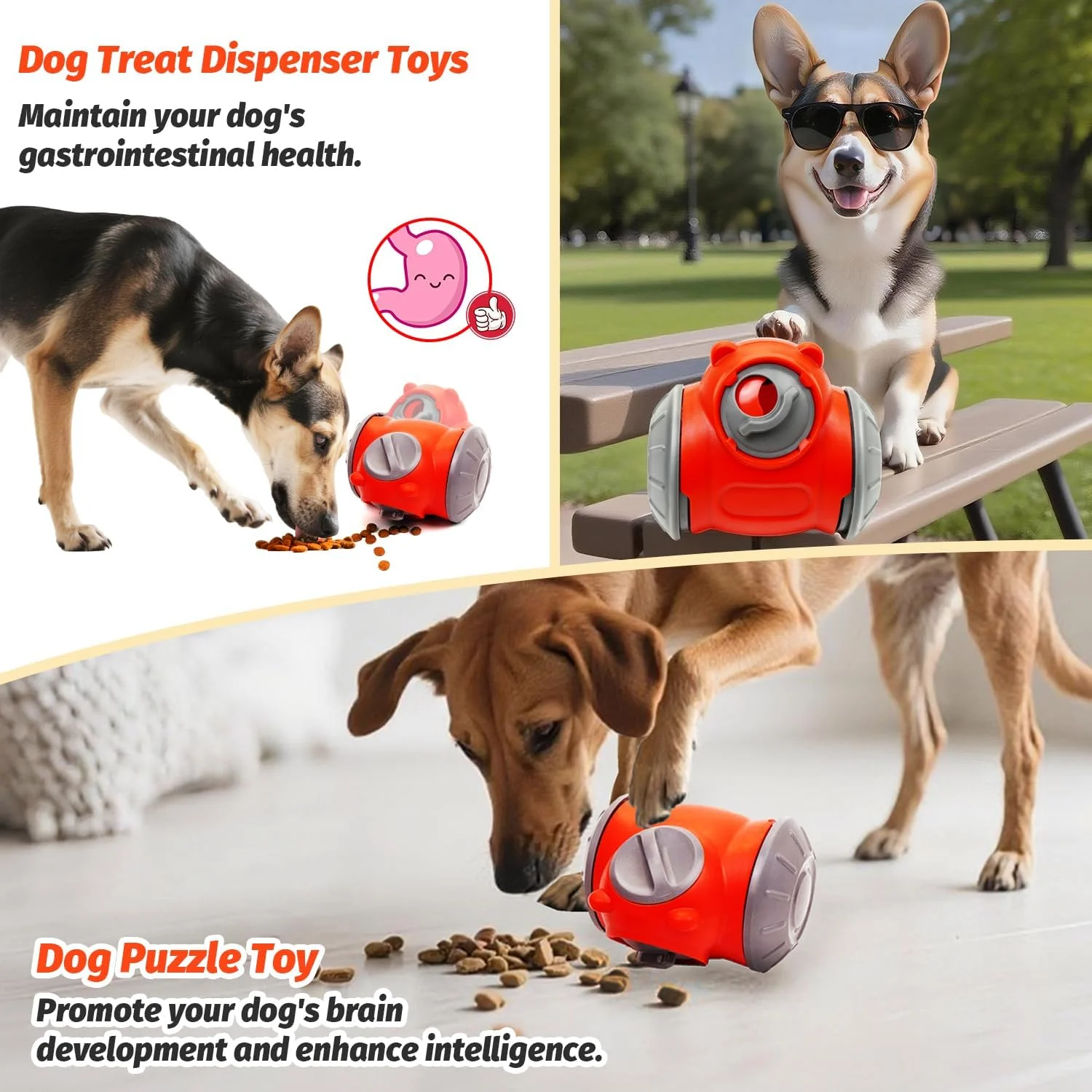 اسباب بازی پازلی تعاملی سگ Pezonant، اسباب بازی آموزشی غنی کننده و پخش کننده تشویقی قابل تنظیم برای مشغول نگه داشتن سگ ها، اسباب بازی های بادوام ABS درجه غذایی برای حیوانات خانگی برای نژادهای کوچک، متوسط و بزرگ اسباب بازی پازلی تعاملی سگ Pezonant، اسباب بازی آموزشی غنی کننده و پخش کننده تشویقی قابل تنظیم برای مشغول نگه داشتن سگ ها، اسباب بازی های بادوام ABS درجه غذایی برای حیوانات خانگی برای نژادهای کوچک، متوسط و بزرگ