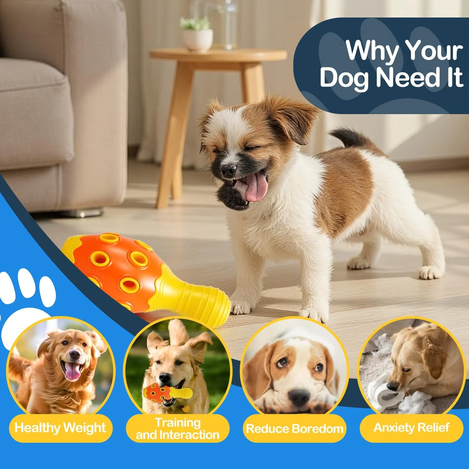 اسباب بازی های سگ پزونانت برای پخش تشویقی، اسباب بازی های جویدنی لاستیکی غیر قابل تخریب برای جویدن تهاجمی، اسباب بازی تعاملی غذای آهسته سگ برای مشغول نگه داشتن آنها برای نژادهای متوسط و بزرگ