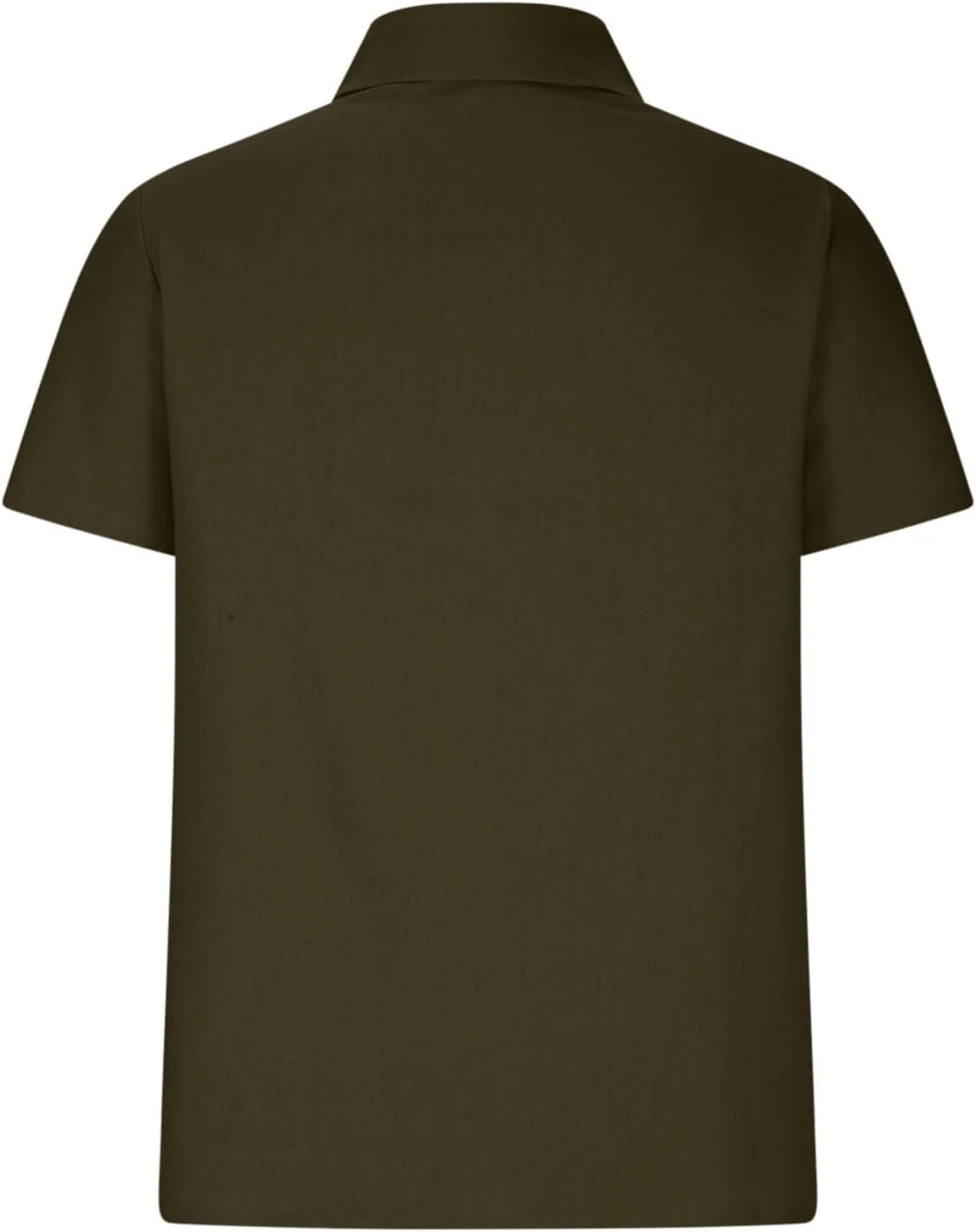 تاپ های زنانه JOFOW برای سال 2024، تاپ های لینن سایز بزرگ، پیراهن های گازی زنانه، آستین کوتاه دکمه دار زنانه