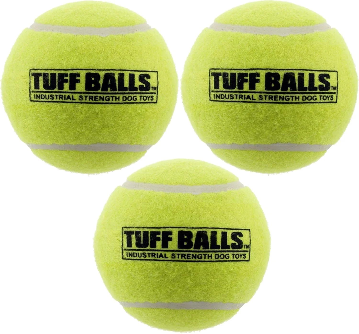 توپ های بزرگ و مقاوم 10 سانتی متری پت اسپورت آمریکا مخصوص سگ های بزرگ (توپ های تنیس صنعتی غیر سمی و ایمن برای حیوانات خانگی برای ورزش، بازی و آموزش سگ) (بسته 3 عددی)