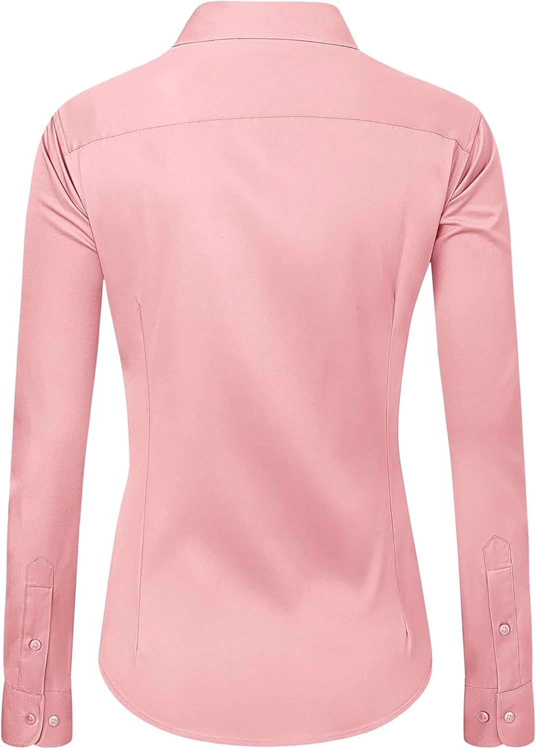 پیراهن زنانه J.VER، آستین بلند، دکمه دار، بدون چروک، مناسب کار