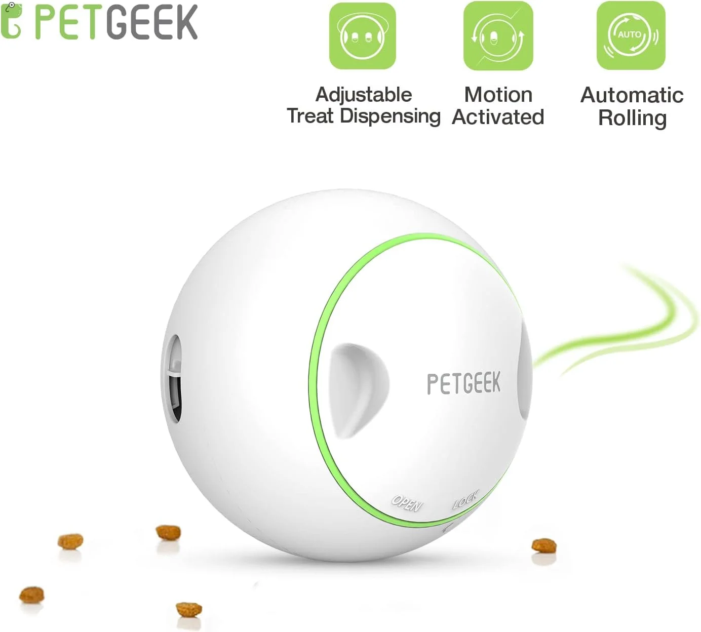 توپ خوراکی غلتان Petgeek مدل Foodie Orb