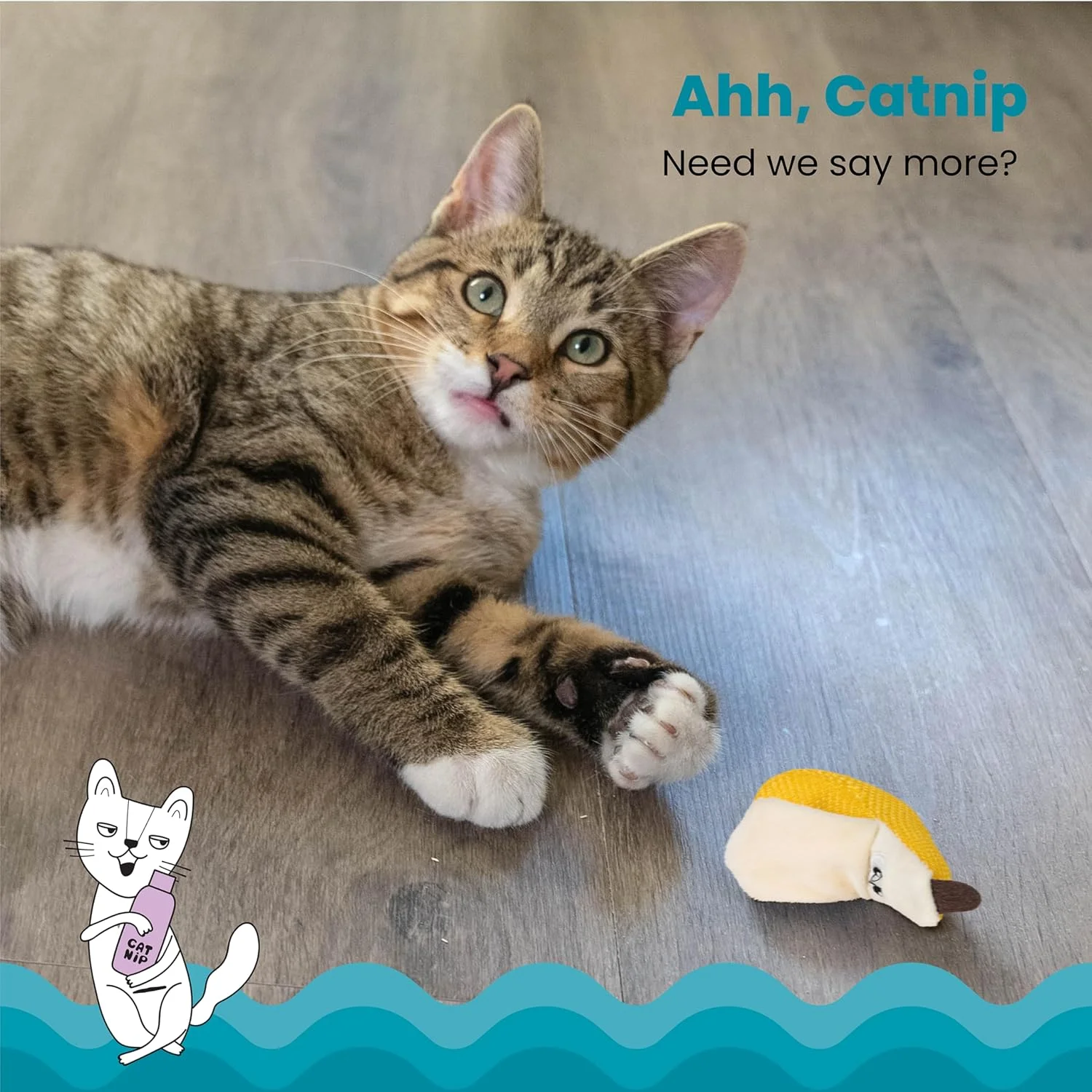 اسباب بازی جویدنی دندانی موز کت نیپ پت استیجز برای گربه