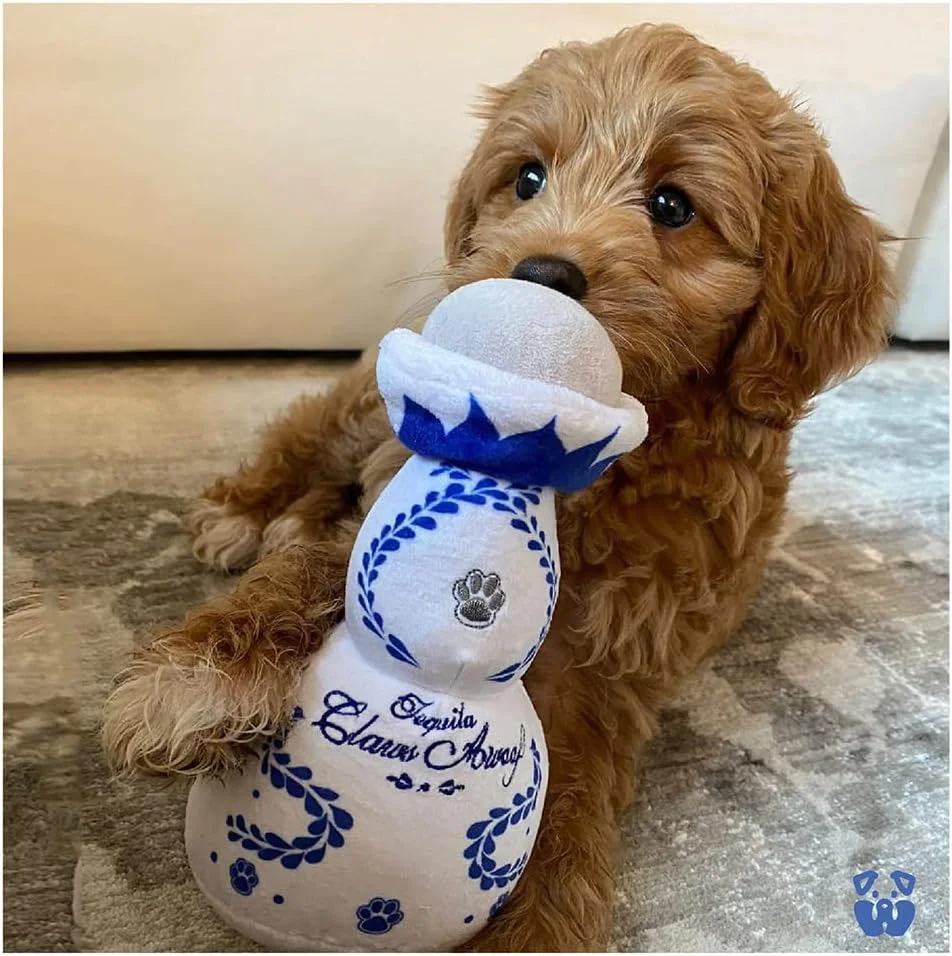 اسباب بازی سگ پولیشی Pawty Plush طرح Claws Awoof با صدای جیر جیر