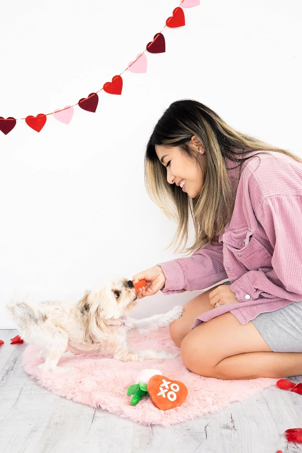 اسباب بازی های سگ ولنتاین Pearhead، اسباب بازی های حیوانات خانگی روز ولنتاین، اسباب بازی های قلب، گل و بوسه، اسباب بازی های مخمل خواب دار حیوانات خانگی با صدای جیر جیر، هدایای صاحب حیوان خانگی، مجموعه 3 عددی اسباب بازی های سگ ولنتاین Pearhead، اسباب بازی های حیوانات خانگی روز ولنتاین، اسباب بازی های قلب، گل و بوسه، اسباب بازی های مخمل خواب دار حیوانات خانگی با صدای جیر جیر، هدایای صاحب حیوان خانگی، مجموعه 3 عددی