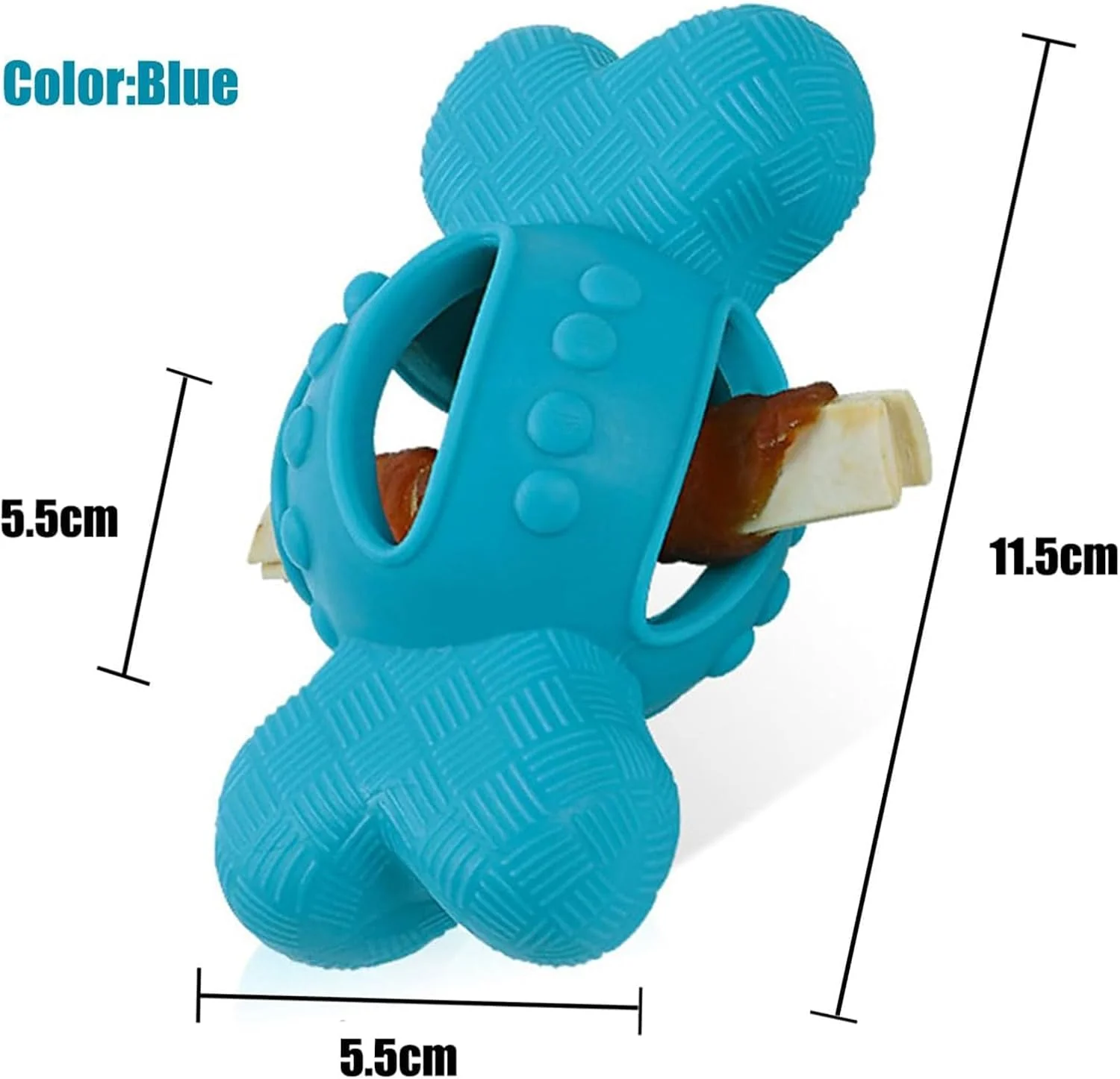 اسباب بازی های جویدنی سگ Paporich، اسباب بازی های طنابی دندانی برای آموزش توله سگ، اسباب بازی های توپی پخش کننده غذای تشویقی پازلی سگ برای دندان درآوردن توله سگ ها و سگ های کوچک (آبی)