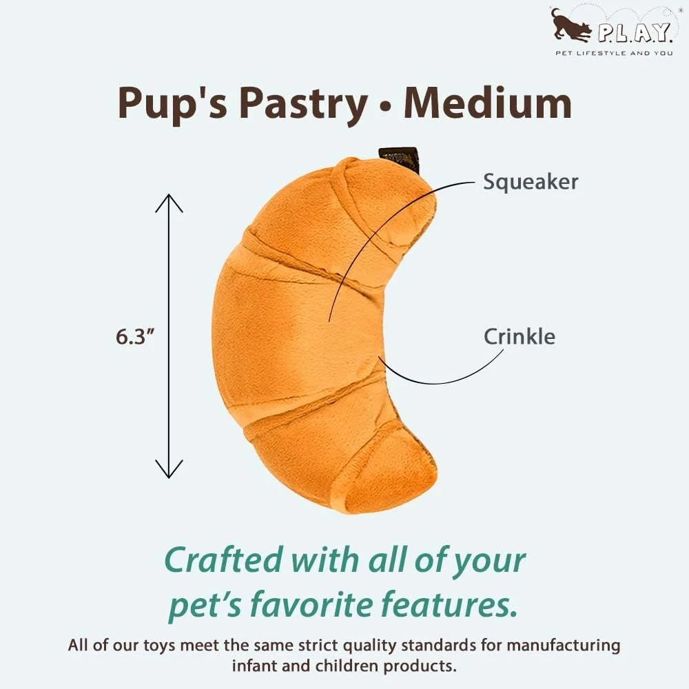 پ.ل.ا.ی. پت لایف استایل اند یو - بارکینگ برانچ - اسباب بازی پولیشی سگ - شیرینی کروسان پاپی