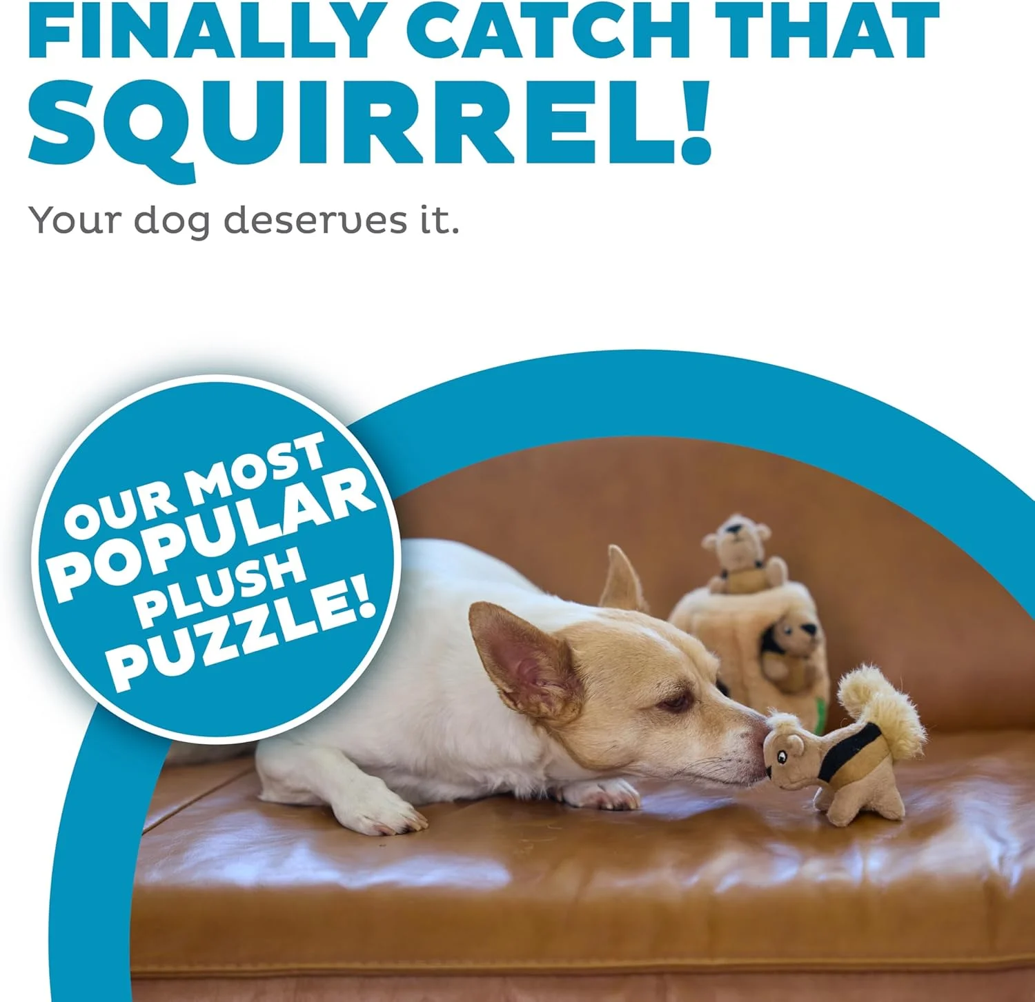 اسباب بازی پازلی سگ، مدل سنجاب پنهان شو Outward Hound، کوچک، قهوه ای