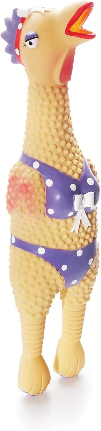 اسباب بازی سگ مرغ لاستیکی لاتکس هنریتا Squawkers Petstages Outward Hound، بزرگ