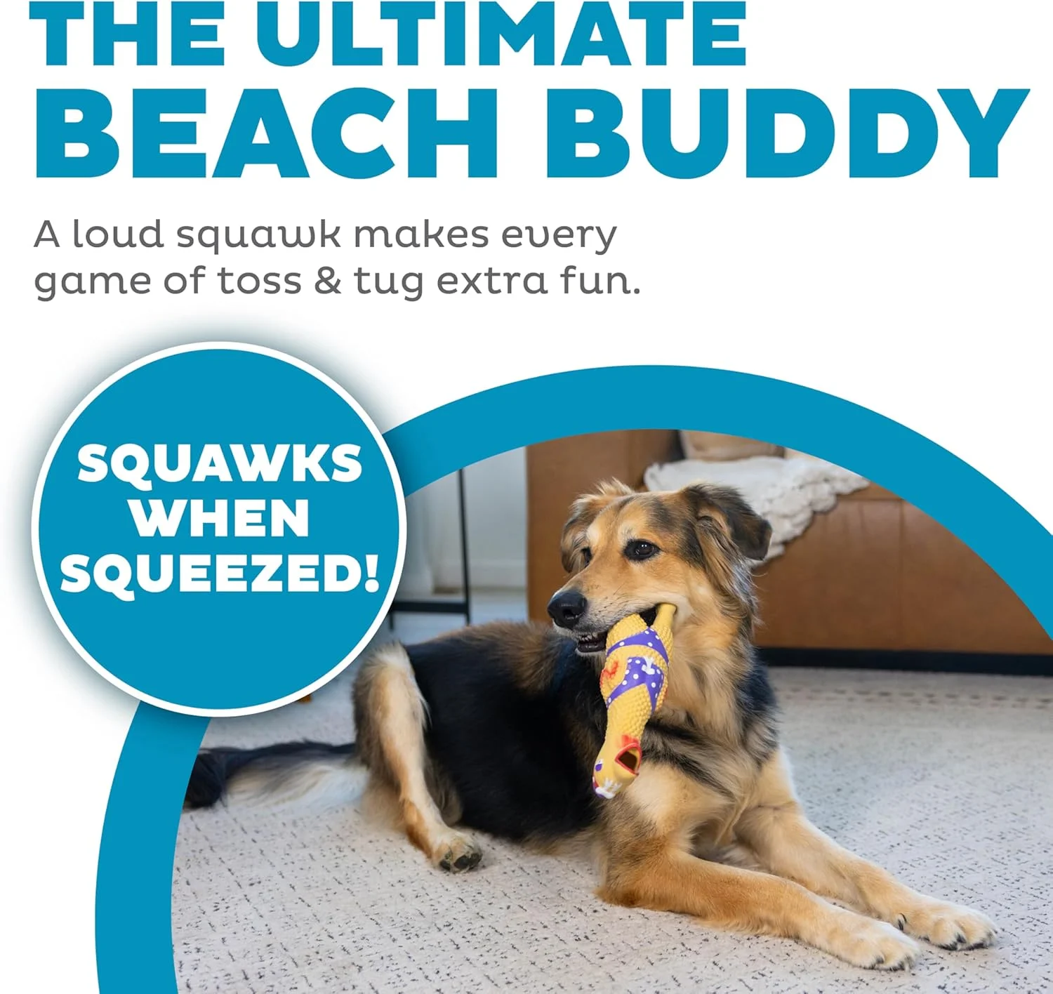 اسباب بازی سگ مرغ لاستیکی لاتکس هنریتا Squawkers Petstages Outward Hound، بزرگ