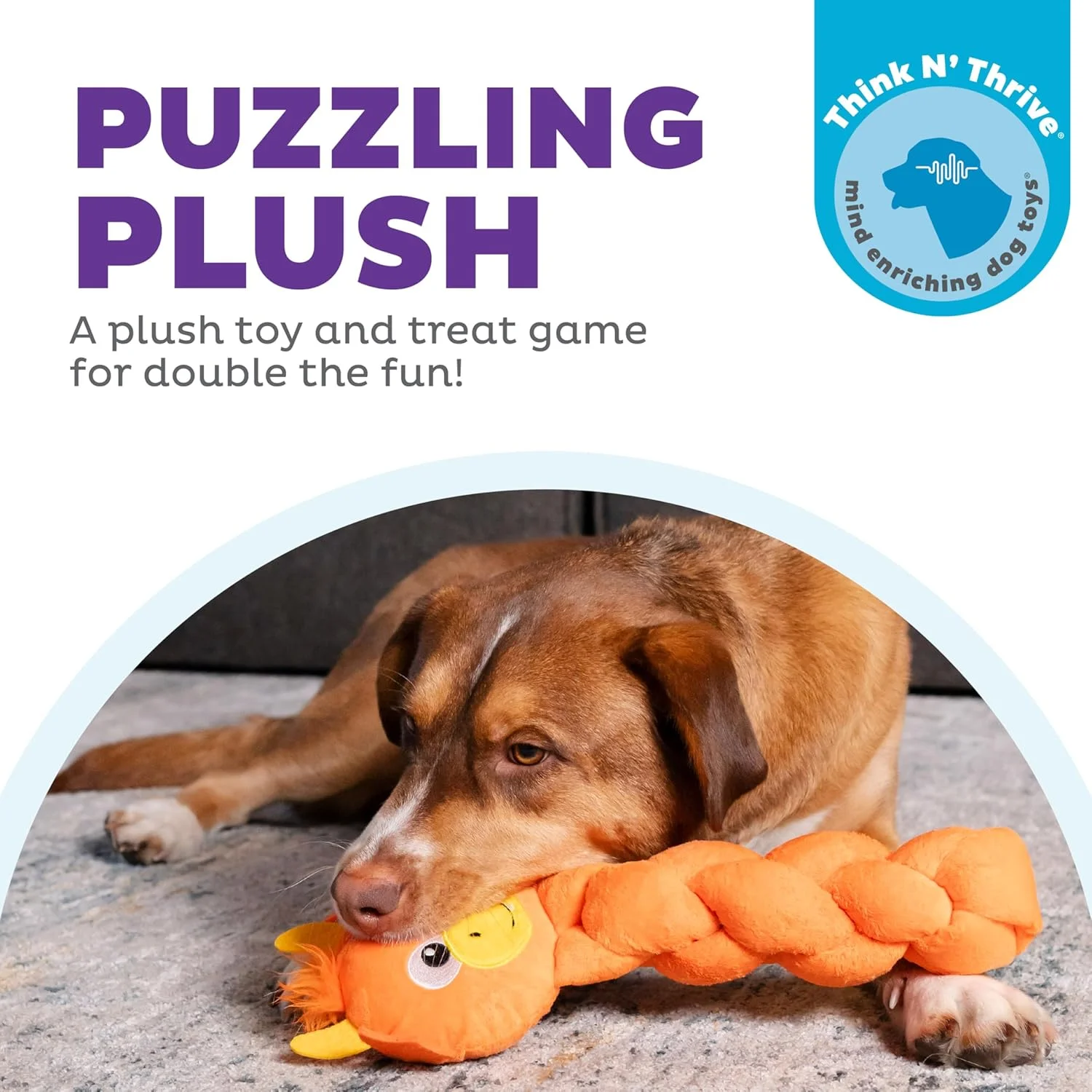 اسباب بازی پازلی سگ مخملی تعاملی Outward Hound by Nina Ottosson Twistiez، اژدها، نارنجی