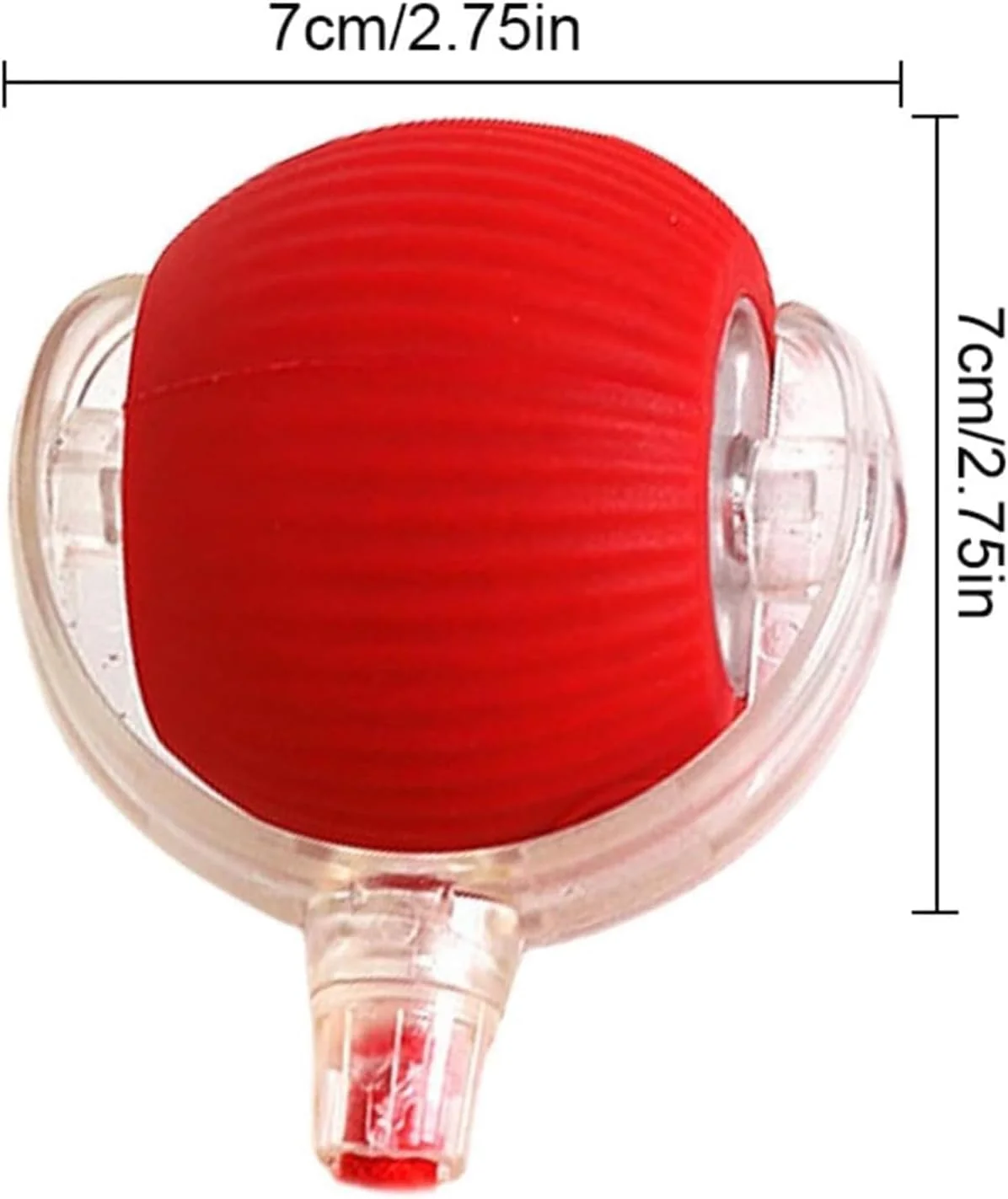 توپ غلتان ویروسی OSHIMA، توپ جویدنی سگ، اسباب بازی های پرتاب و گرفتن توپ های لاستیکی بادوام، اسباب بازی های متحرک فعال کننده حرکتی 360 درجه خودکار برای سگ/گربه، 2 عددی