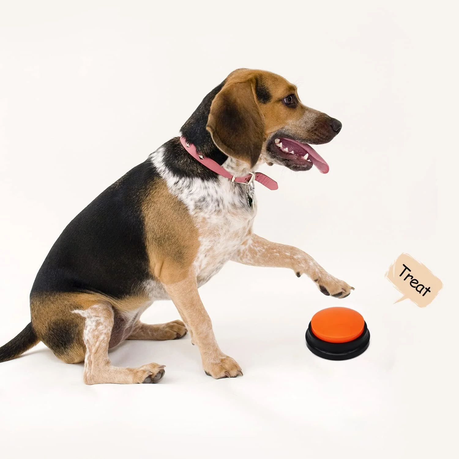 دکمه ضبط صدا OFVENS، دکمه های سگ برای ارتباط با حیوانات خانگی، ضبط و پخش 30 ثانیه ای، هدیه خنده دار برای دفتر کار و خانه (4 عدد)