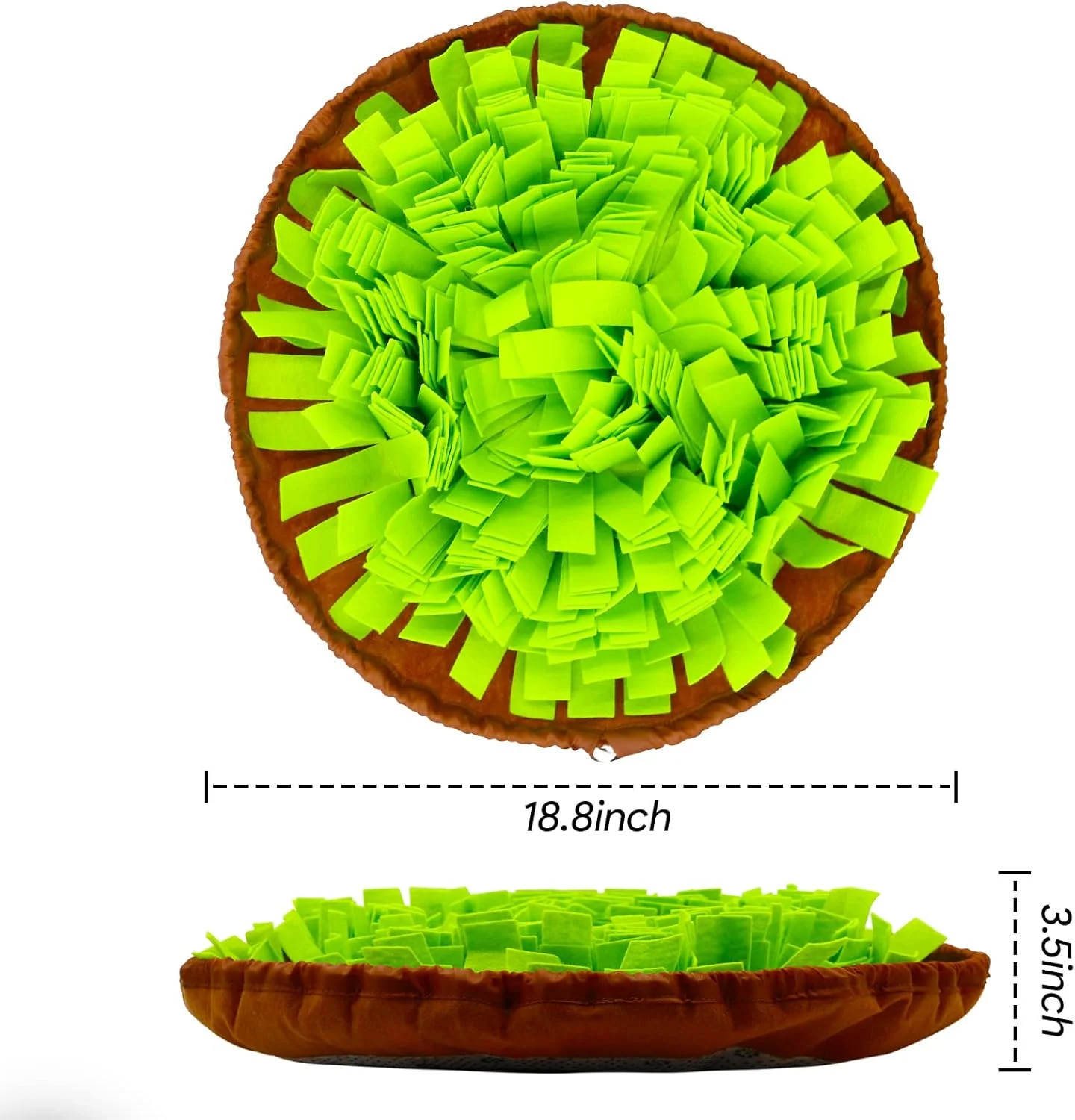 پد بویایی Oasisgalore برای سگ ها، پد تغذیه بویایی، پد جستجوی حیوانات خانگی برای آموزش بویایی و تغذیه آهسته، اسباب بازی تعاملی سگ برای تغذیه و کاهش استرس، اسباب بازی های تحریک ذهنی سگ (سبز)