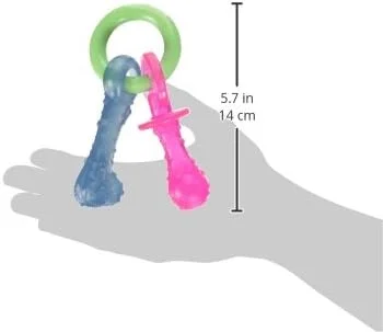 نایلابون پستانک جویدنی توله سگ با طعم بیکن، سایز کوچک/معمولی - مناسب تا وزن 11 کیلوگرم