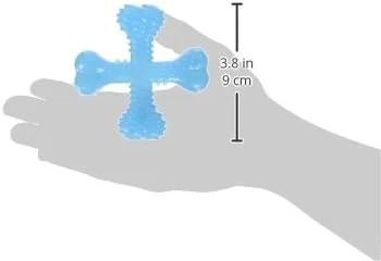 اسباب بازی جویدنی استخوان Nylabone Puppy X - اسباب بازی جویدنی توله سگ برای دندان درآوردن - لوازم توله سگ - طعم گوشت گاو، کوچک، (1 عدد)