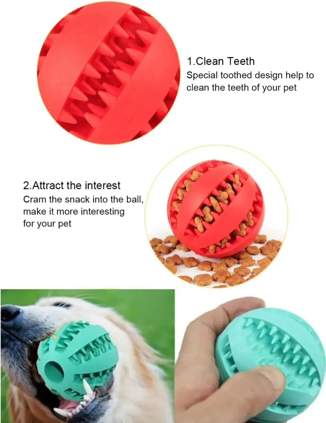 توپ بازی سگ، توپ مقاوم در برابر گاز گرفتن غیر سمی برای سگ های خانگی، توله سگ، تغذیه کننده خوراکی، جویدن دندان، بازی ورزشی تمیز کننده آموزش هوش 7 سانتی متر، توپ جویدنی دندان درآوردن خوراکی های آموزشی تعاملی توله سگ (بسته 1 عددی) توپ بازی سگ، توپ مقاوم در برابر گاز گرفتن غیر سمی برای سگ های خانگی، توله سگ، تغذیه کننده خوراکی، جویدن دندان، بازی ورزشی تمیز کننده آموزش هوش 7 سانتی متر، توپ جویدنی دندان درآوردن خوراکی های آموزشی تعاملی توله سگ (بسته 1 عددی)