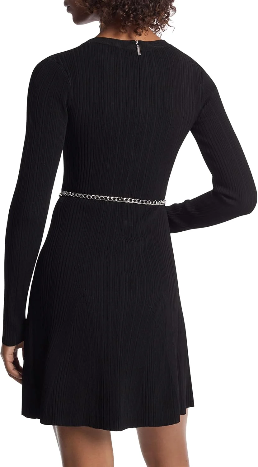 پیراهن زنانه مایکل کورس مدل Chain Belt Flare Mini Drs Casual پیراهن زنانه مایکل کورس مدل Chain Belt Flare Mini Drs Casual