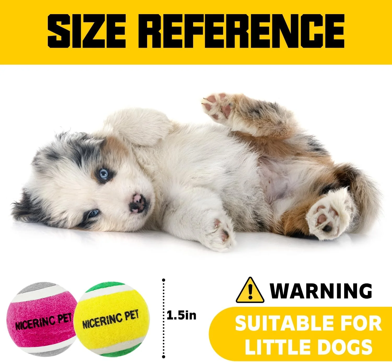 توپ های تنیس سگ NICERINC، اسباب بازی سگ