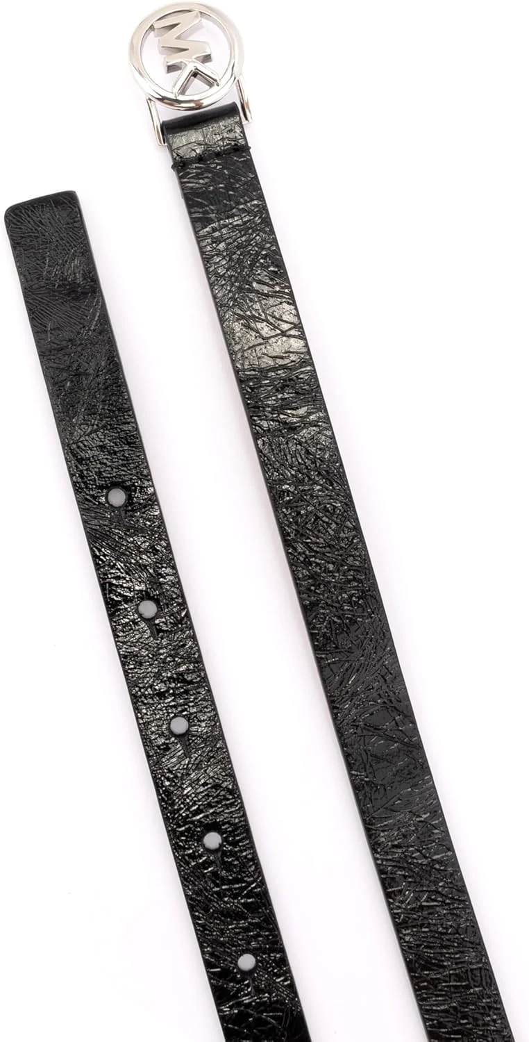 کمربند باریک زنانه مایکل کورس با لوگو، 0.75 اینچی، اکسسوری شیک و مد روز برای استفاده روزمره کمربند باریک زنانه مایکل کورس با لوگو، 0.75 اینچی، اکسسوری شیک و مد روز برای استفاده روزمره