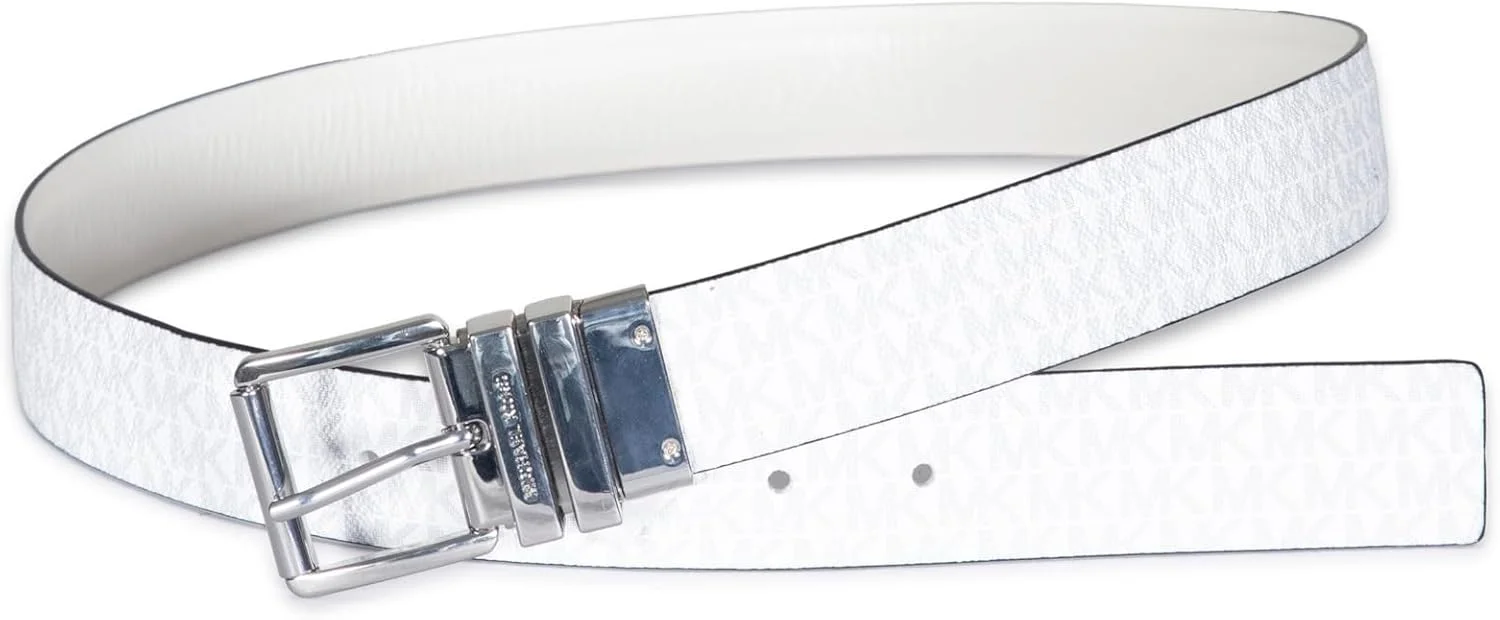 کمربند زنانه 35 میلی متری مایکل کورس مدل دو طرفه با لبه صاف کمربند زنانه 35 میلی متری مایکل کورس مدل دو طرفه با لبه صاف