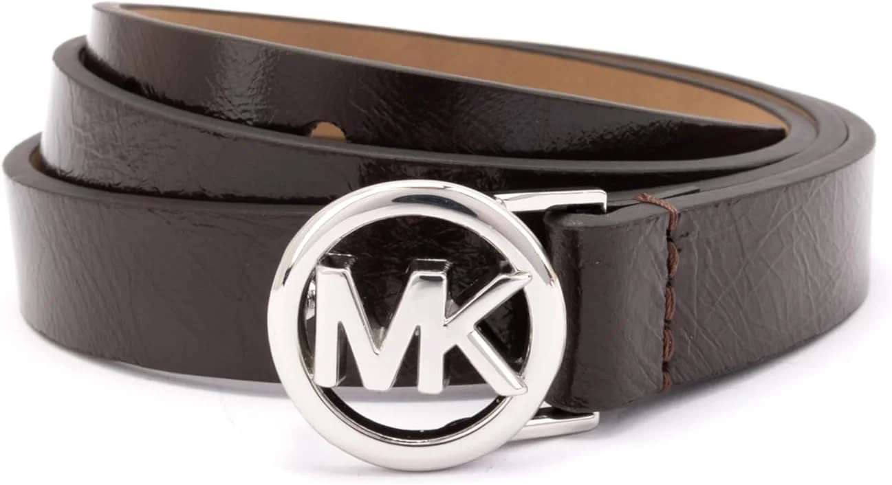 کمربند باریک زنانه مایکل کورس با لوگو، 0.75 اینچ، اکسسوری شیک و مد روز برای استفاده روزمره کمربند باریک زنانه مایکل کورس با لوگو، 0.75 اینچ، اکسسوری شیک و مد روز برای استفاده روزمره