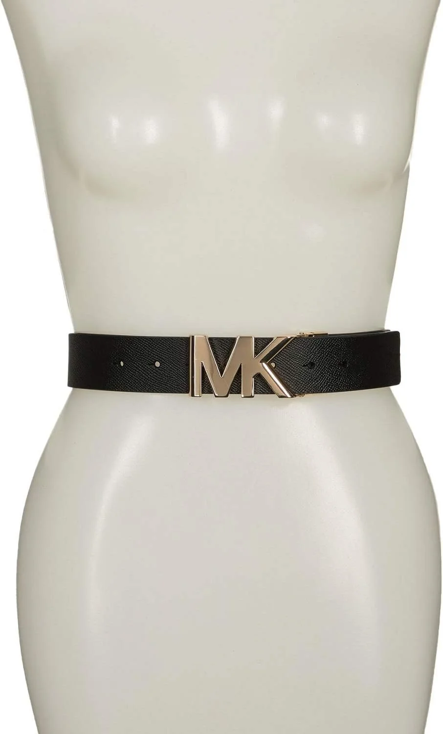 کمربند سگک پلاک لوگوی MK برگشت پذیر چرم سافیانو مایکل کورس
