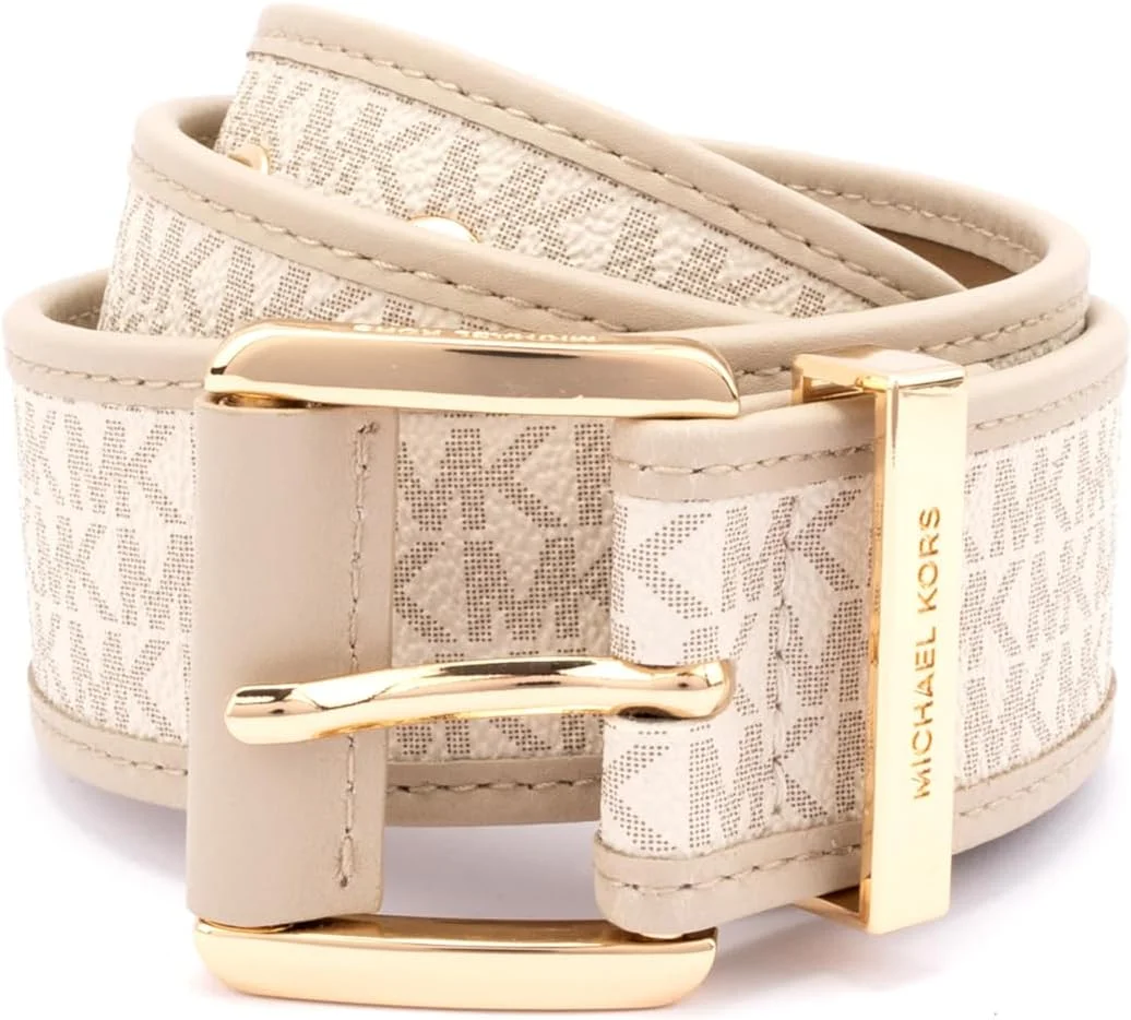 کمربند زنانه مایکل کورس مدل Logo Belt With Grommets، پهنای 42 میلی متر کمربند زنانه مایکل کورس مدل Logo Belt With Grommets، پهنای 42 میلی متر