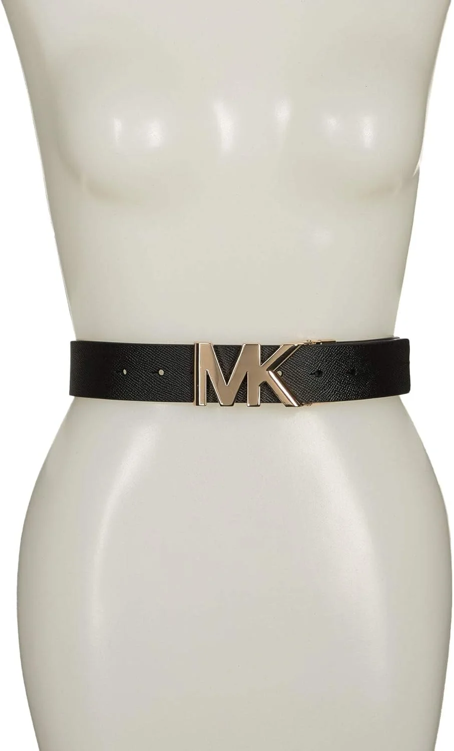 کمربند سگک پلاک لوگوی MK برگشت پذیر چرم سافیانو مایکل کورس