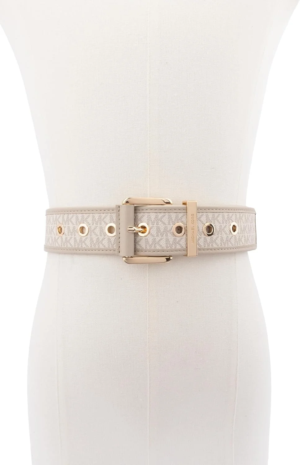 کمربند زنانه مایکل کورس مدل Logo Belt With Grommets، پهنای 42 میلی متر کمربند زنانه مایکل کورس مدل Logo Belt With Grommets، پهنای 42 میلی متر