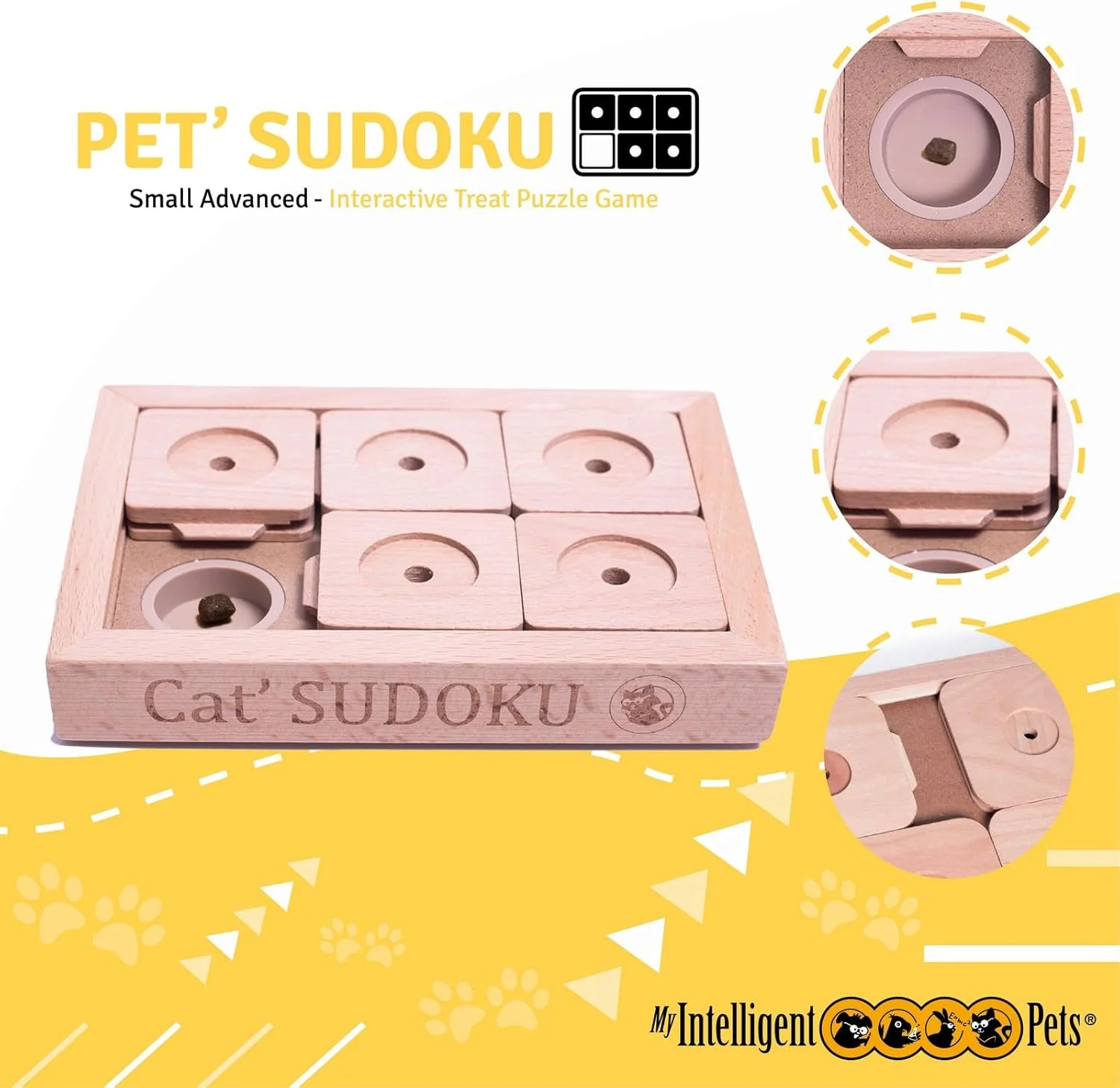 اسباب بازی سودوکو سگ های باهوش من، کوچک، پیشرفته، کلاسیک، تعاملی، چوبی، اسباب بازی گربه و سگ، اسباب بازی هوشمند برای سگ ها و گربه ها