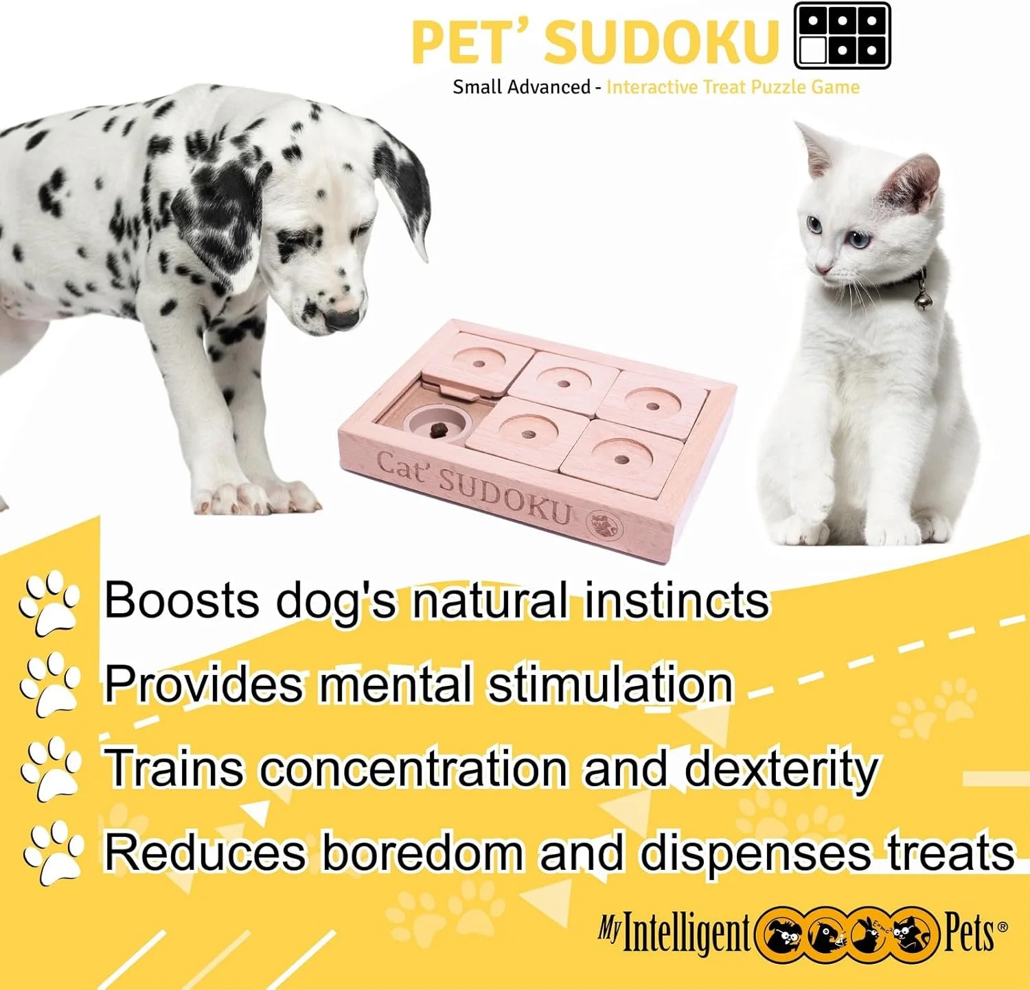 اسباب بازی سودوکو سگ های باهوش من، کوچک، پیشرفته، کلاسیک، تعاملی، چوبی، اسباب بازی گربه و سگ، اسباب بازی هوشمند برای سگ ها و گربه ها