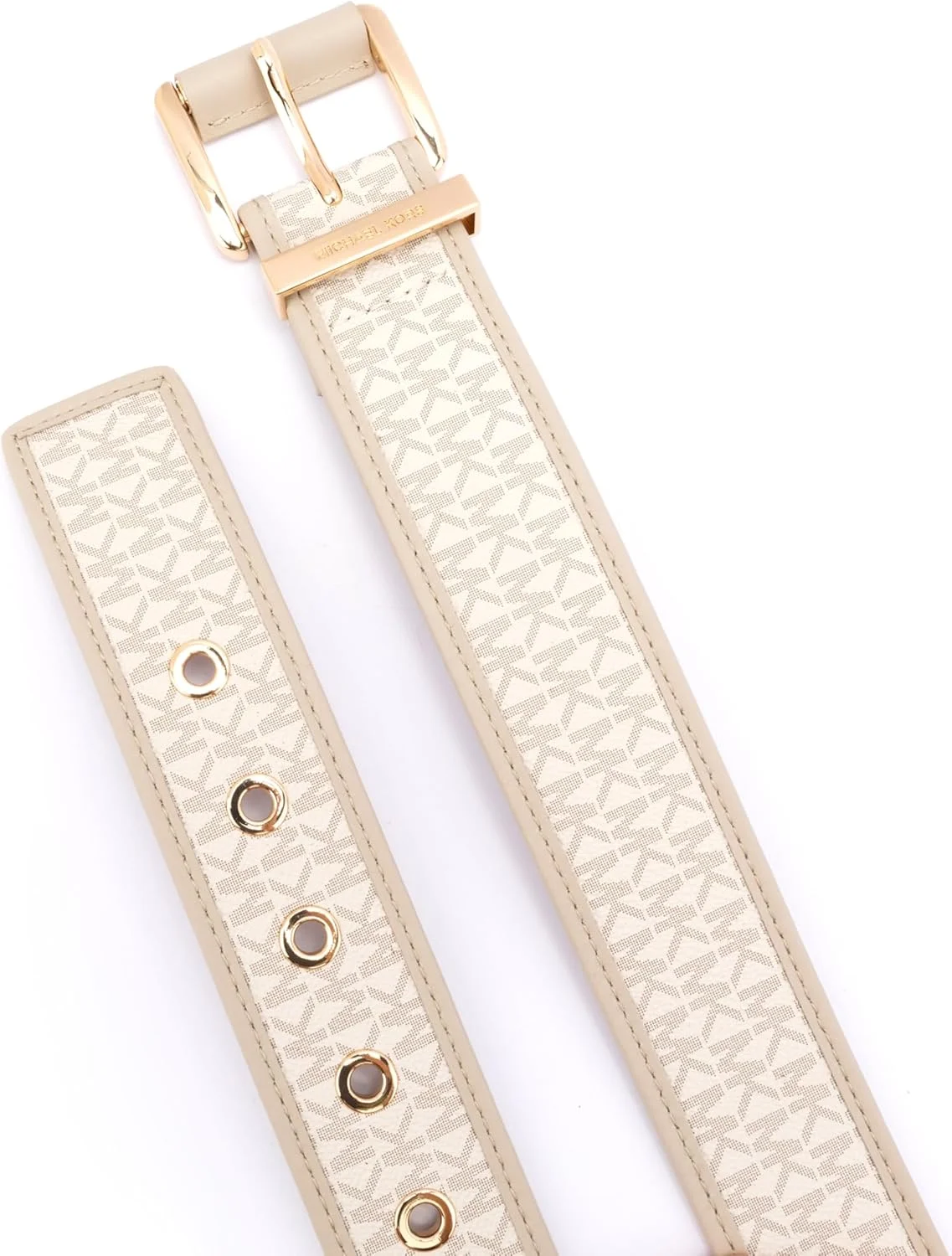 کمربند زنانه مایکل کورس مدل Logo Belt With Grommets، پهنای 42 میلی متر کمربند زنانه مایکل کورس مدل Logo Belt With Grommets، پهنای 42 میلی متر