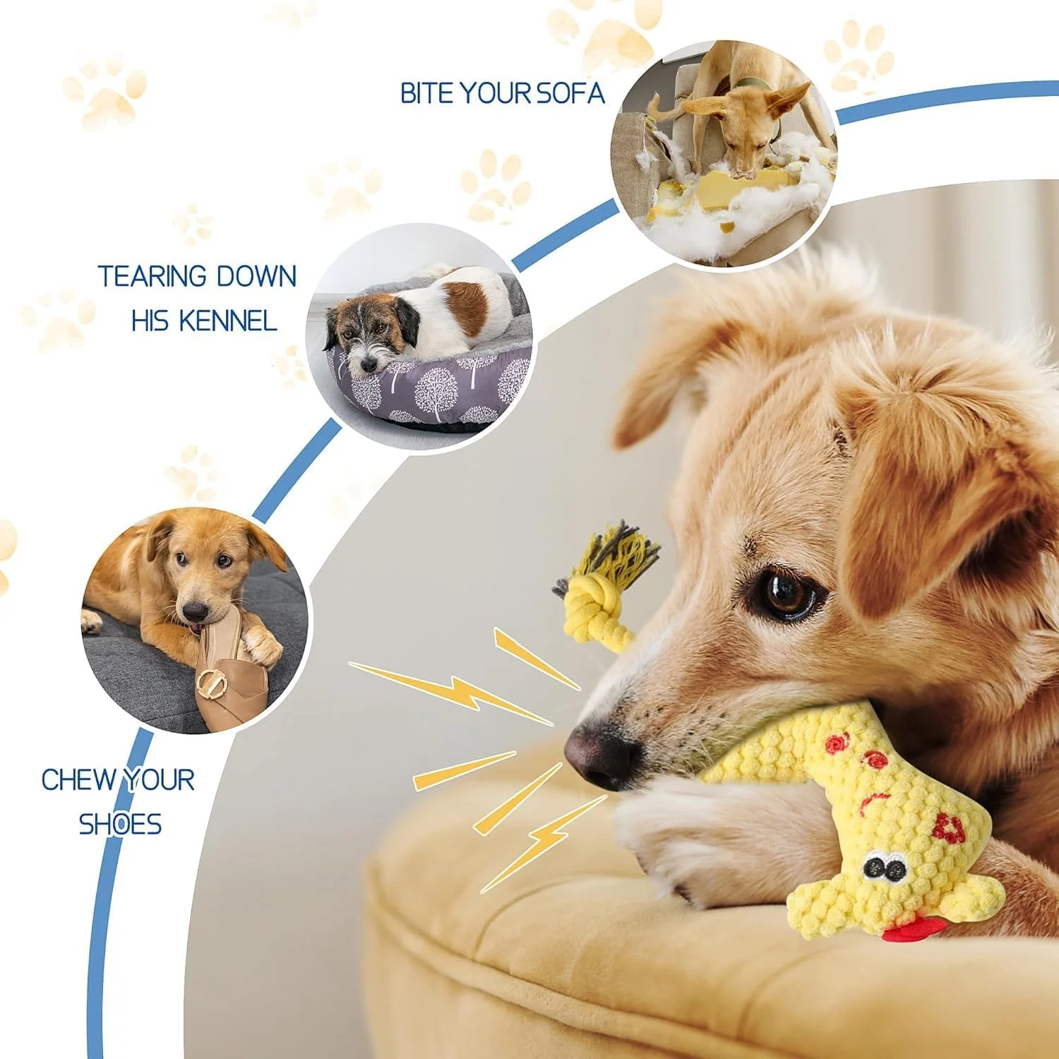 مجموعه 8 عددی اسباب بازی سگ Muamos، هدیه حیوانات خانگی، اسباب بازی طناب سگ کوچک، اسباب بازی جویدنی توله سگ، فریزبی، اسباب بازی های دندانی بادوام، اسباب بازی های تعاملی جیرجیر کننده بی خطر برای آموزش سگ های کوچک و متوسط