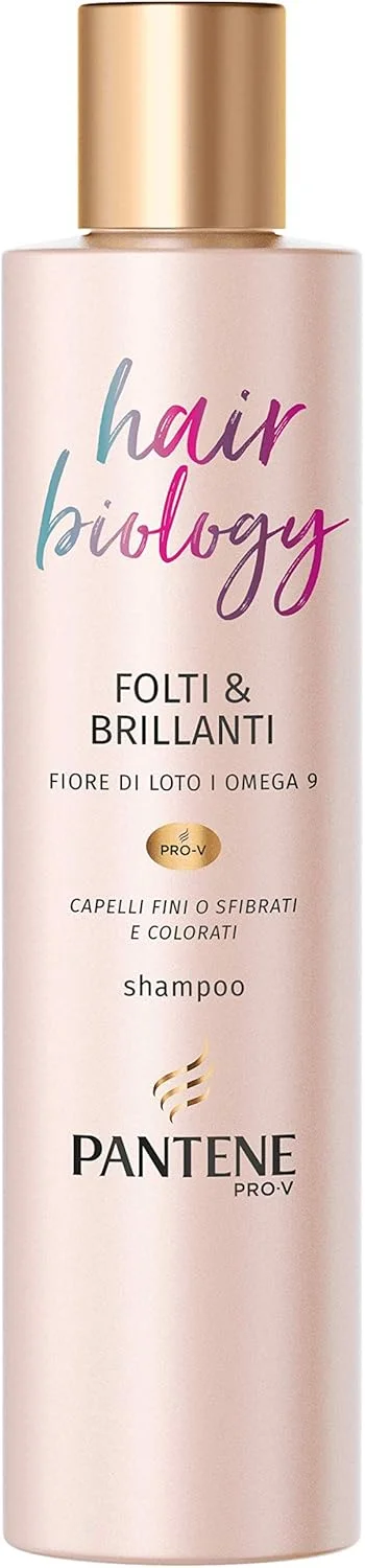 شامپو حرفه ای مو پنتن Pro-V Hair Biology Thick & Bright مناسب موهای نازک یا خرد شده و رنگ شده، 250 میلی لیتر شامپو حرفه ای مو پنتن Pro-V Hair Biology Thick & Bright مناسب موهای نازک یا خرد شده و رنگ شده، 250 میلی لیتر