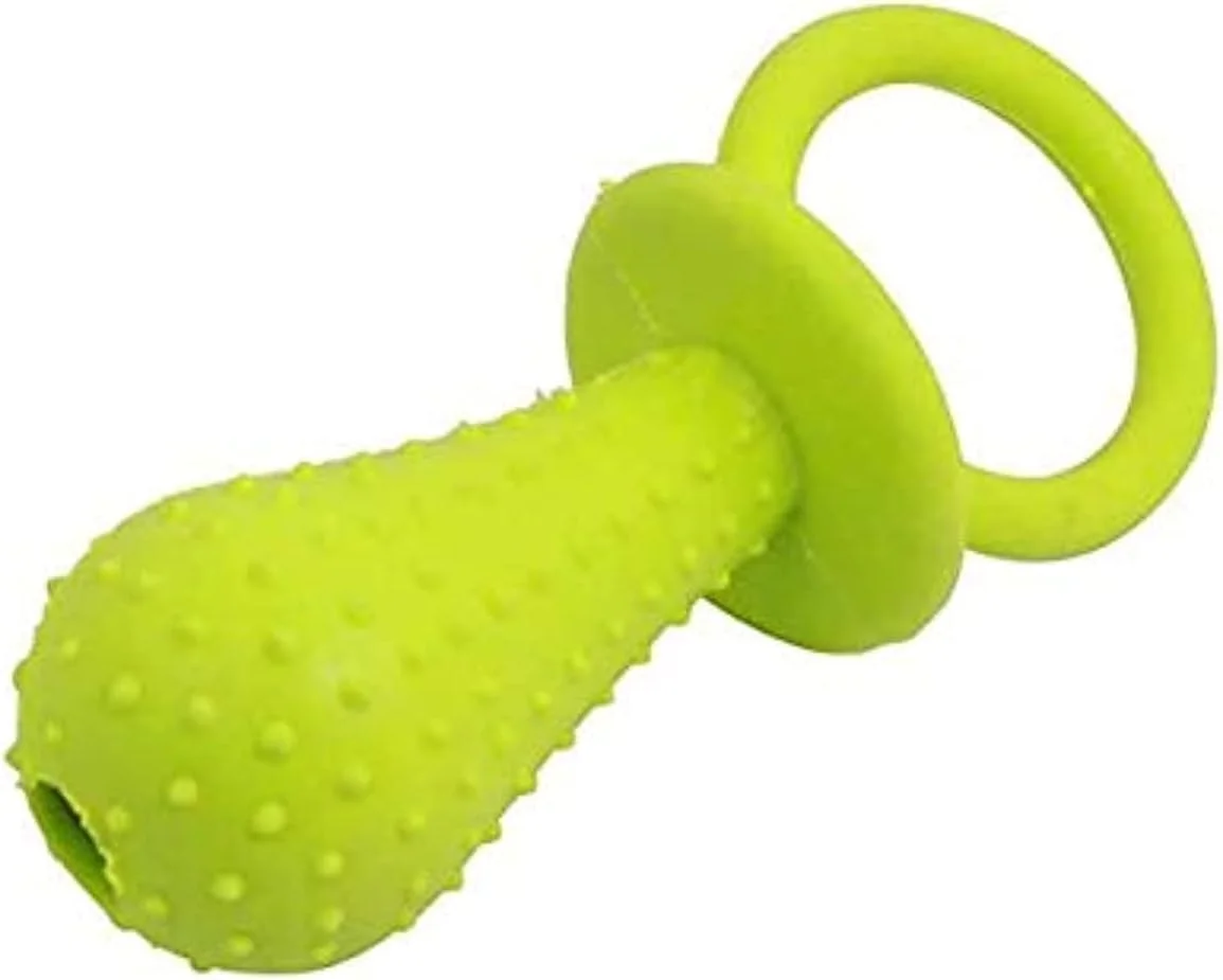 اسباب بازی دندانی جویدنی سگ و گربه، محافظ محیط زیست، یک عدد پستانک، اسباب بازی لاستیکی دندانی سگ و گربه با زنگوله، سایز بزرگ 14 سانتی متر