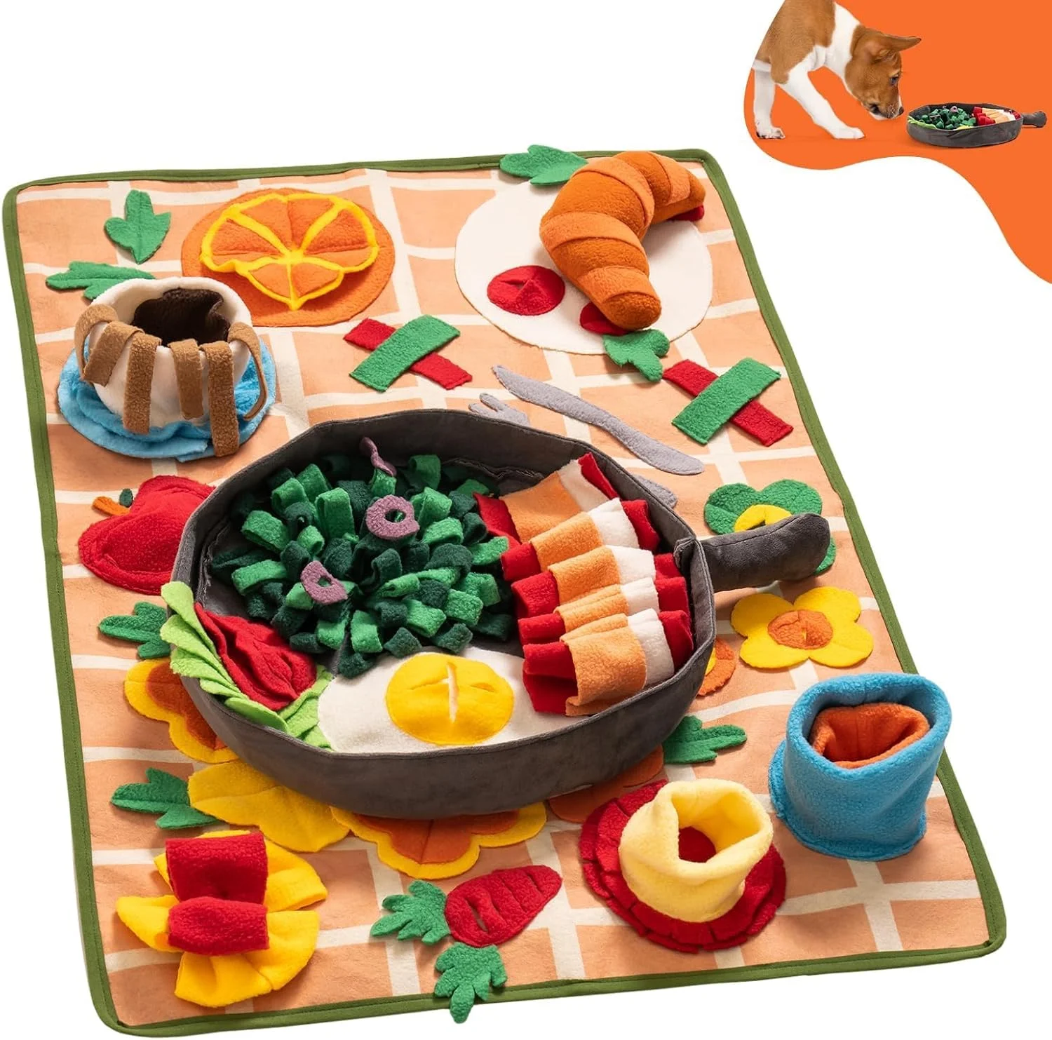 پد بویایی سگ Mewoo - تعاملی، با تم وسترن، پد چند منظوره سگ برای تحریک ذهنی، آموزش، سلامتی و ورزش - سایز متوسط، مناسب برای تمامی نژادها، بدون جنسیت