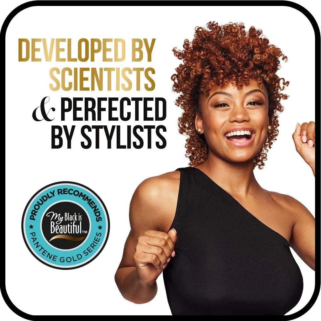 شامپو روغن آرگان پنتن، بدون سولفات، سری Pro-V Gold، برای موهای طبیعی و با بافت مجعد، 250 میلی لیتر شامپو روغن آرگان پنتن، بدون سولفات، سری Pro-V Gold، برای موهای طبیعی و با بافت مجعد، 250 میلی لیتر