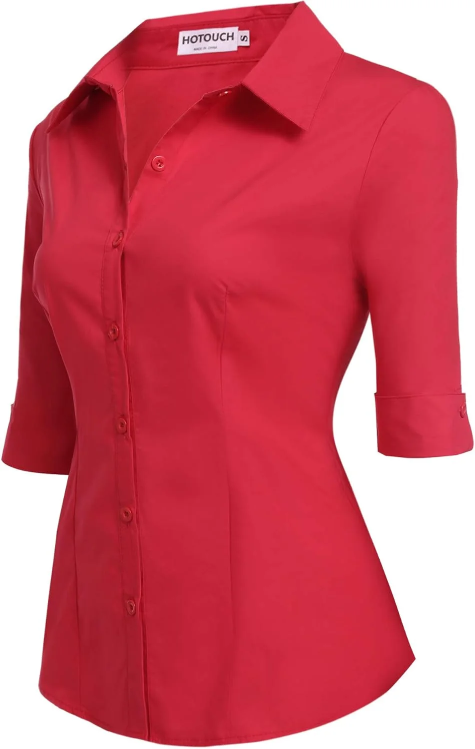 پیراهن دکمه دار نخی زنانه هاتوش، مدل کلاسیک و جذب