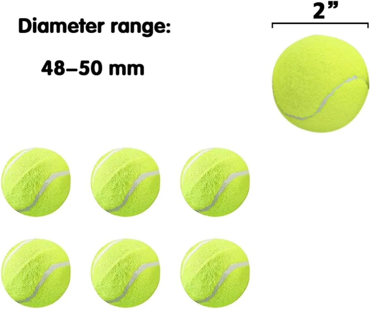 توپ تنیس مینی MEKAPLE بسته 6 عددی برای بازی سگ، توپ های تنیس 2 اینچی برای آموزش سگ های کوچک، توپ های بازی تعاملی سگ مناسب برای پرتابگر توپ سگ 2 اینچی…