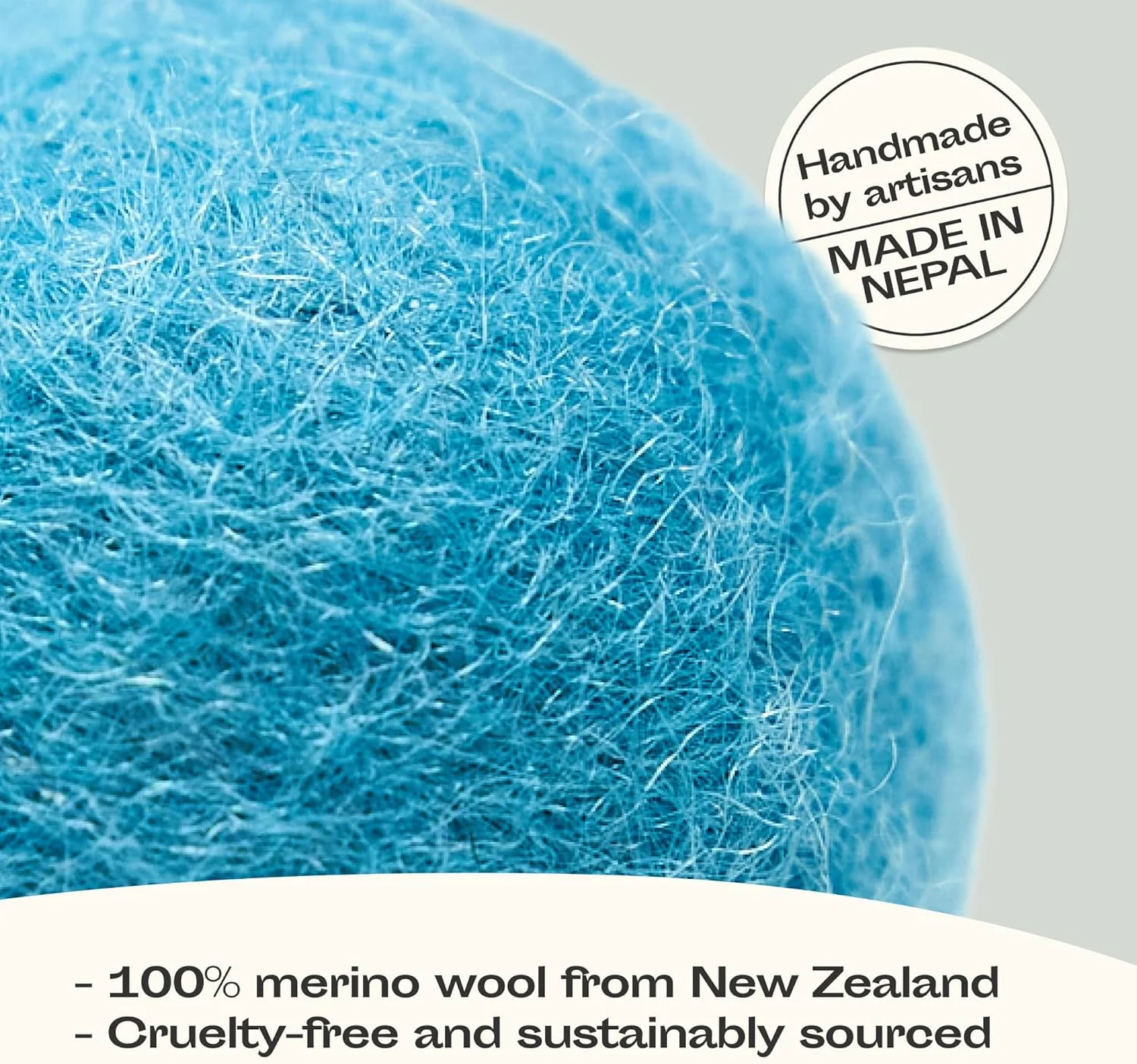 توپ های پشمی بازی MEOWFIA - بسته 6 عددی توپ های ایمن برای گربه ها و سگ های کوچک - اسباب بازی گربه و سگ پشمی نمدی 1.5 اینچی - ایده آل برای غار گربه - بی صدا - توپ های تنیس مینی - (2 اینچ / آبی دریایی)