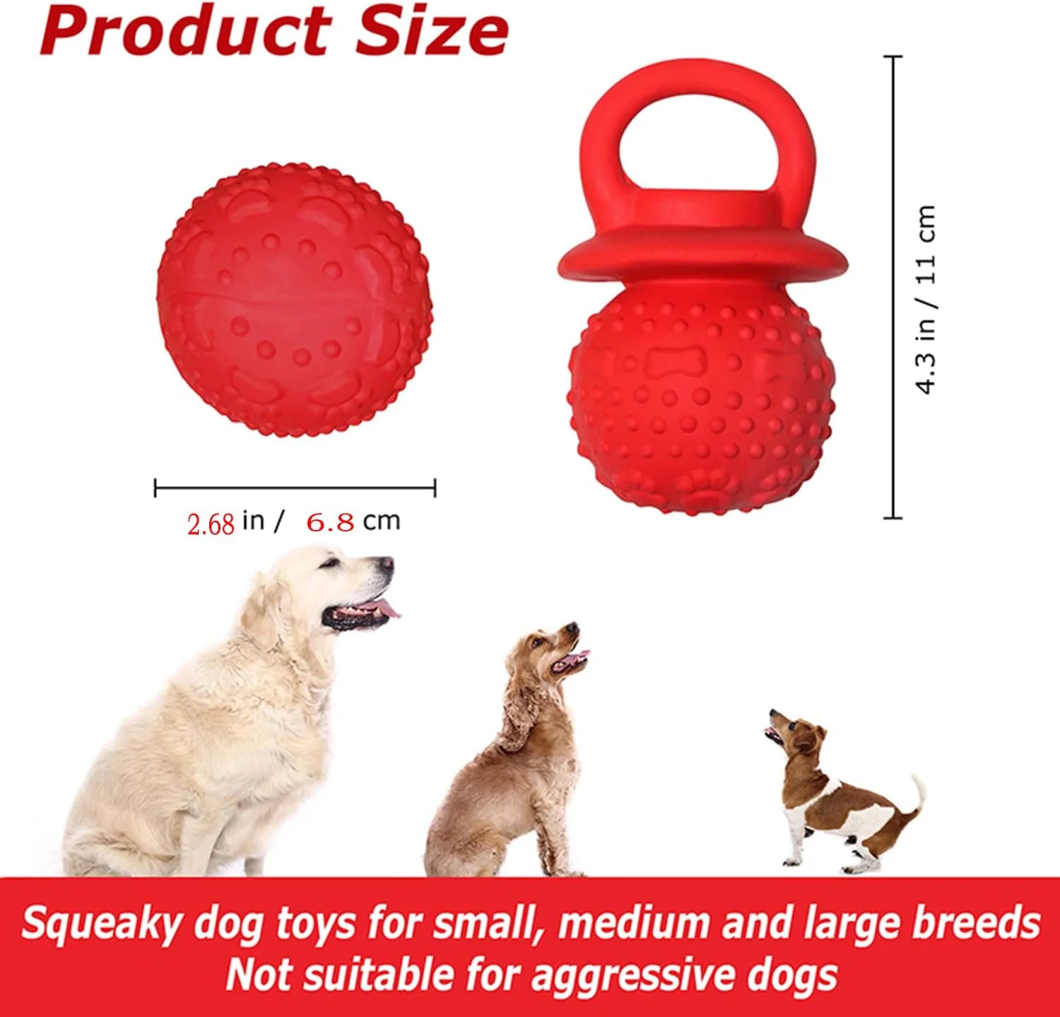 اسباب بازی سگ لاتکس LLSPET، اسباب بازی پستانک صدادار برای سگ های در حال دندان درآوردن، مناسب برای جویدن ملایم سگ های کوچک، متوسط و بزرگ، لوازم سگ های خانگی، هدیه توله سگ تازه متولد شده