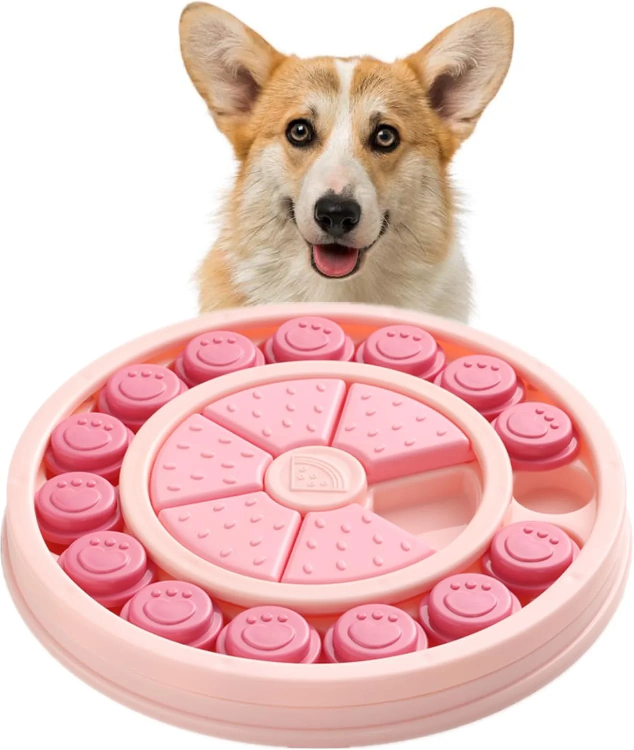 اسباب بازی پازل تعاملی سطح 2 برای سگ ها و گربه ها - پخش کننده تشویقی، غذای آهسته خور و بازی غنی سازی ذهنی برای حیوانات خانگی کوچک تا بزرگ
