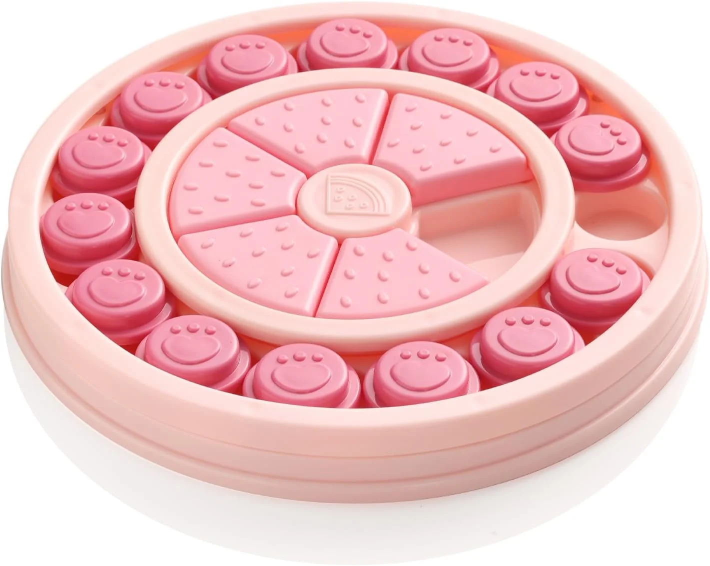 اسباب بازی پازل تعاملی سطح 2 برای سگ ها و گربه ها - پخش کننده تشویقی، غذای آهسته خور و بازی غنی سازی ذهنی برای حیوانات خانگی کوچک تا بزرگ