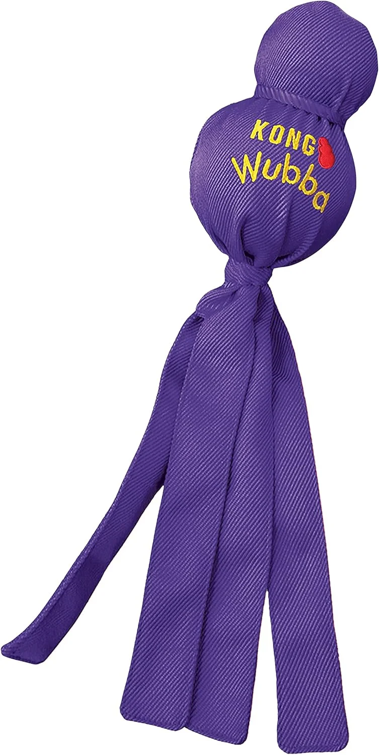 اسباب بازی سگ KONG - Wubba - طناب کشی و پرتاب (رنگ های متنوع) - اسباب بازی سگ برای سگ های کوچک
