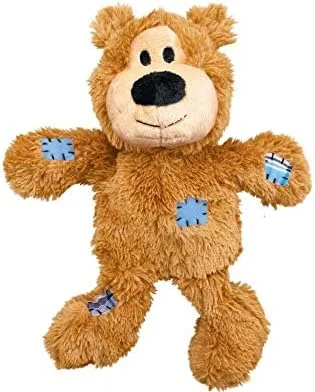 خرس های گره وحشی KONG - بسته 2 عددی - قهوه ای روشن و خاکستری - سایز کوچک/متوسط